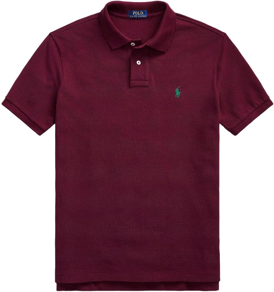 Camiseta Polo Ralph Lauren 🏇🏼 color rojo oscuro Talla M y XL Entalle Clásico