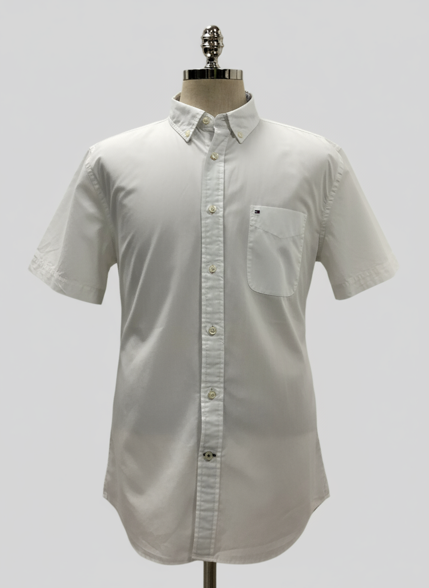 Camisa de botones Tommy Hilfiger 🇺🇸 en color blanco Talla L Entalle Clásico (ver descripción)