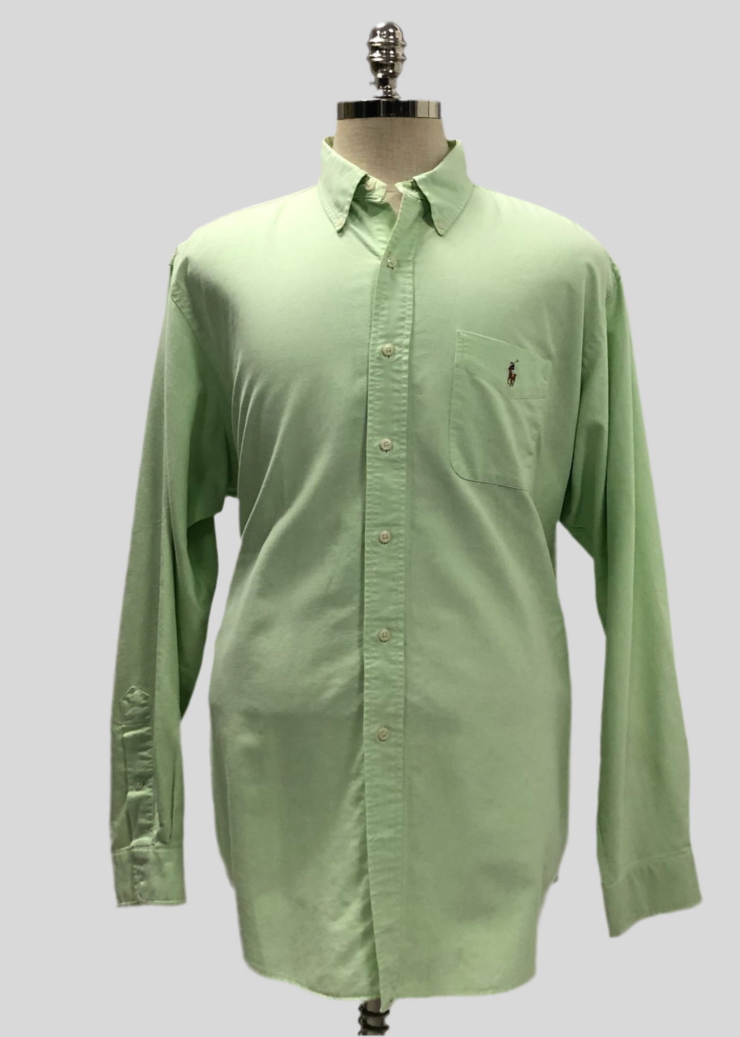 Camisa de botones Polo Ralph Lauren 🏇🏼 Oxford en color verde menta Talla XL Entalle Clásico (ver descripción)