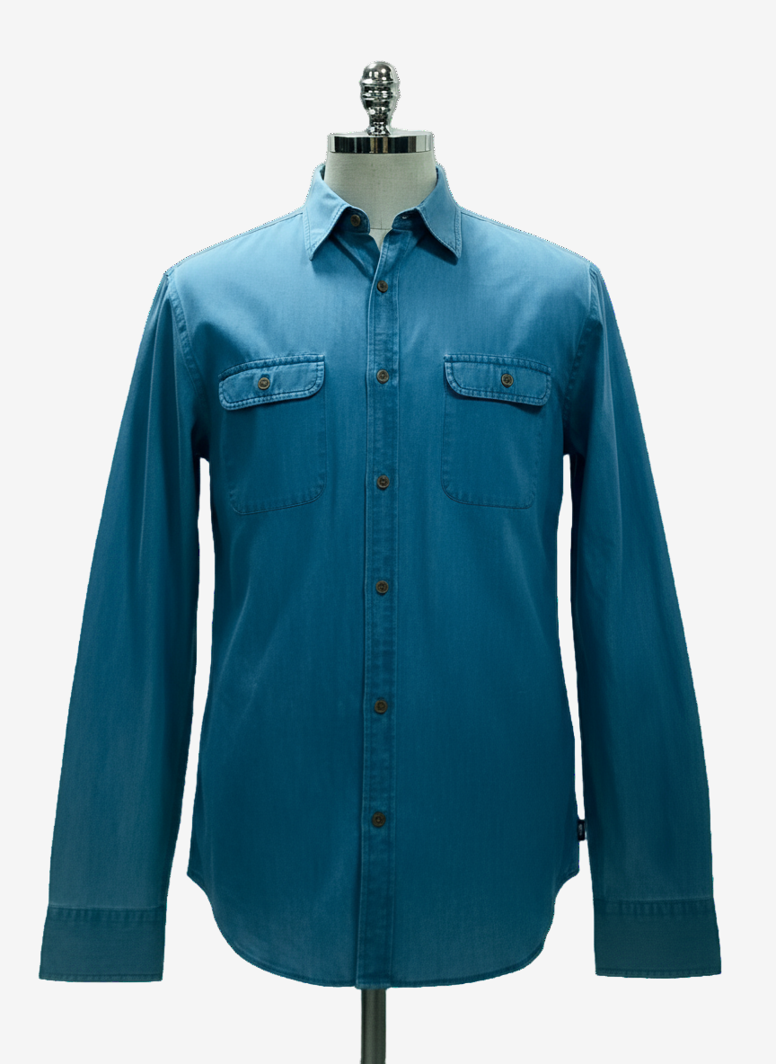 Camisa de jeans Vineyard Vines 🐳 en color celeste claro Talla L Entalle Slim Fit (ver descripción)