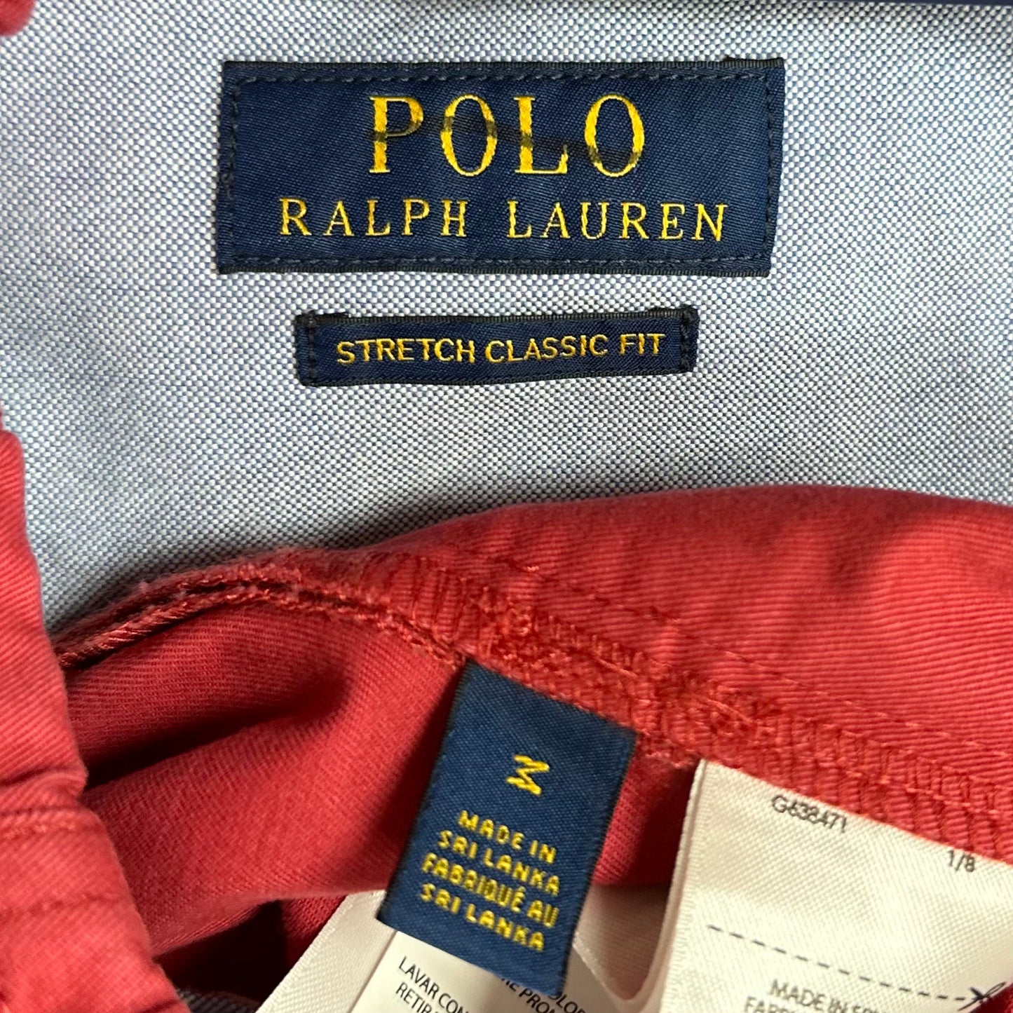 Short Casual Polo Ralph Lauren color Rosado Magenta Talla M y L