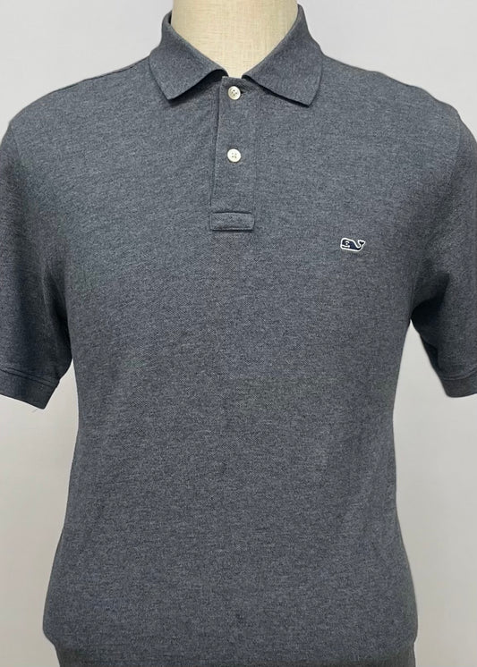 Camiseta Polo Vineyard Vines 🐳 color gris oscuro Talla S Entalle Clásico