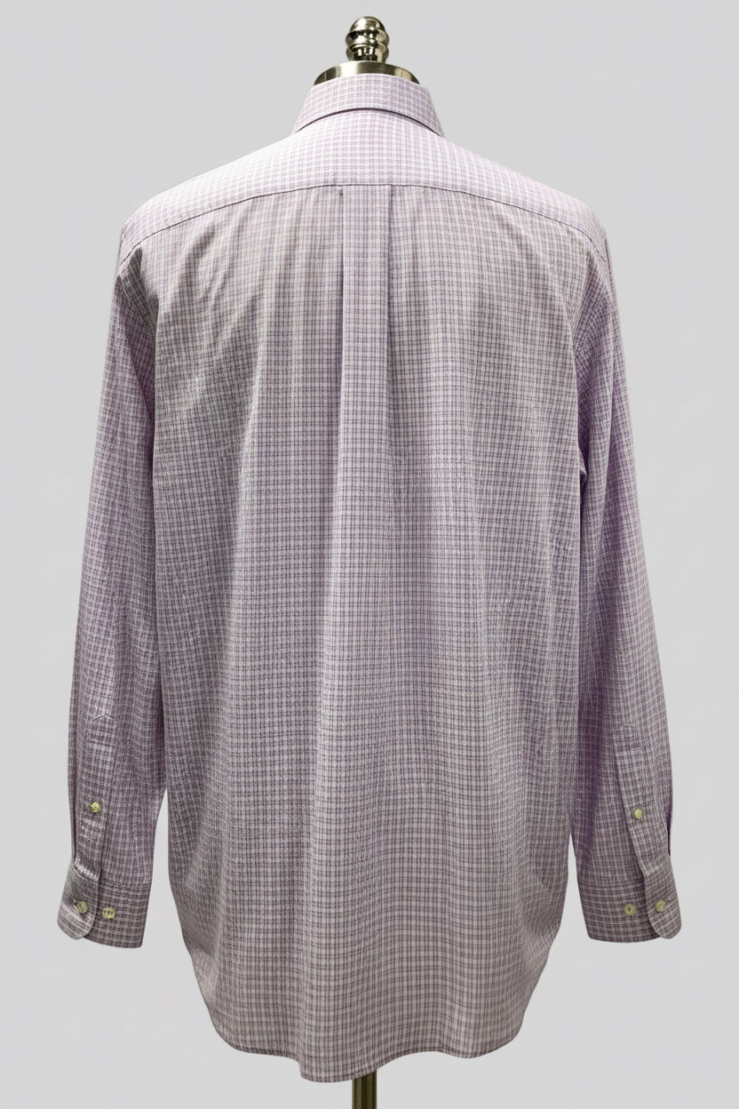 Camisa Vineyard Vines 🐳 color blanco de cuadros en color rosado y azul navy Talla XL Entalle Slim Fit