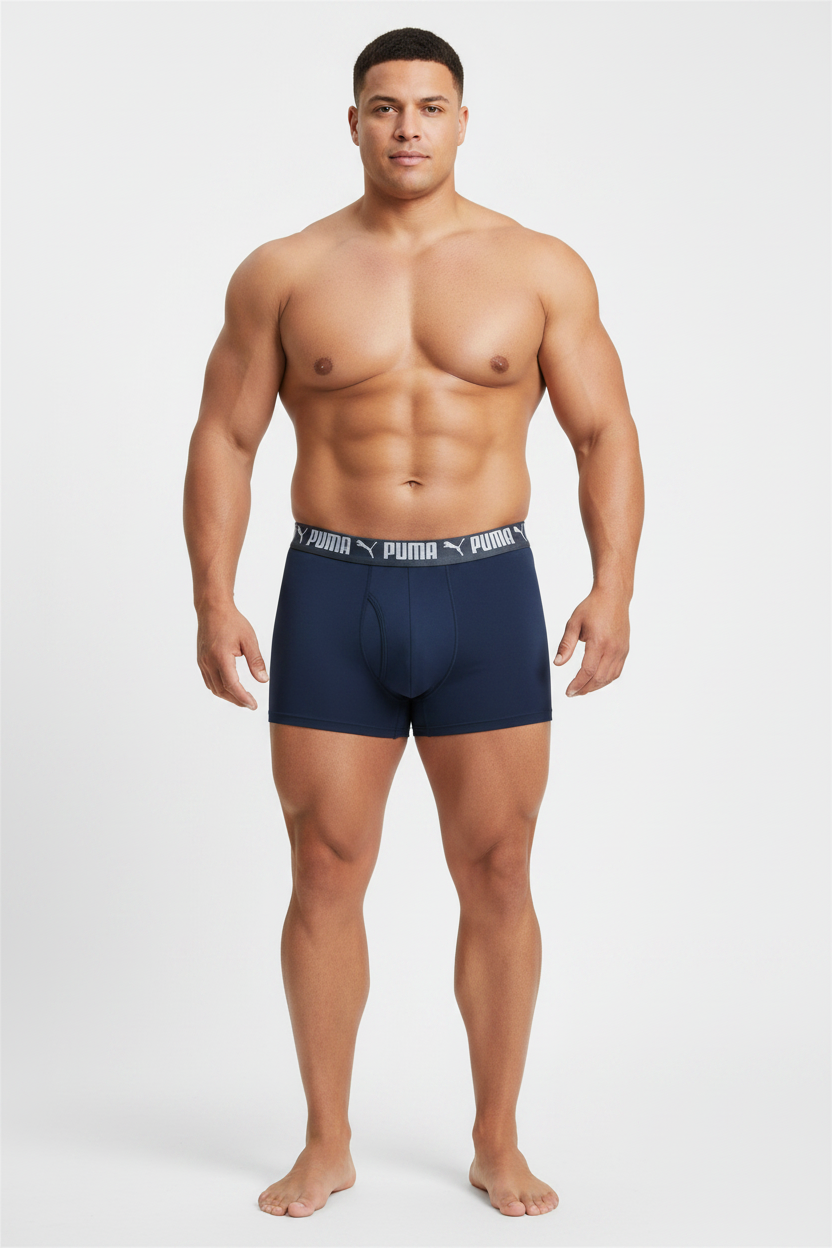 Boxers Briefs Puma 🐆 Tela Performance color azul oscuro Talla L