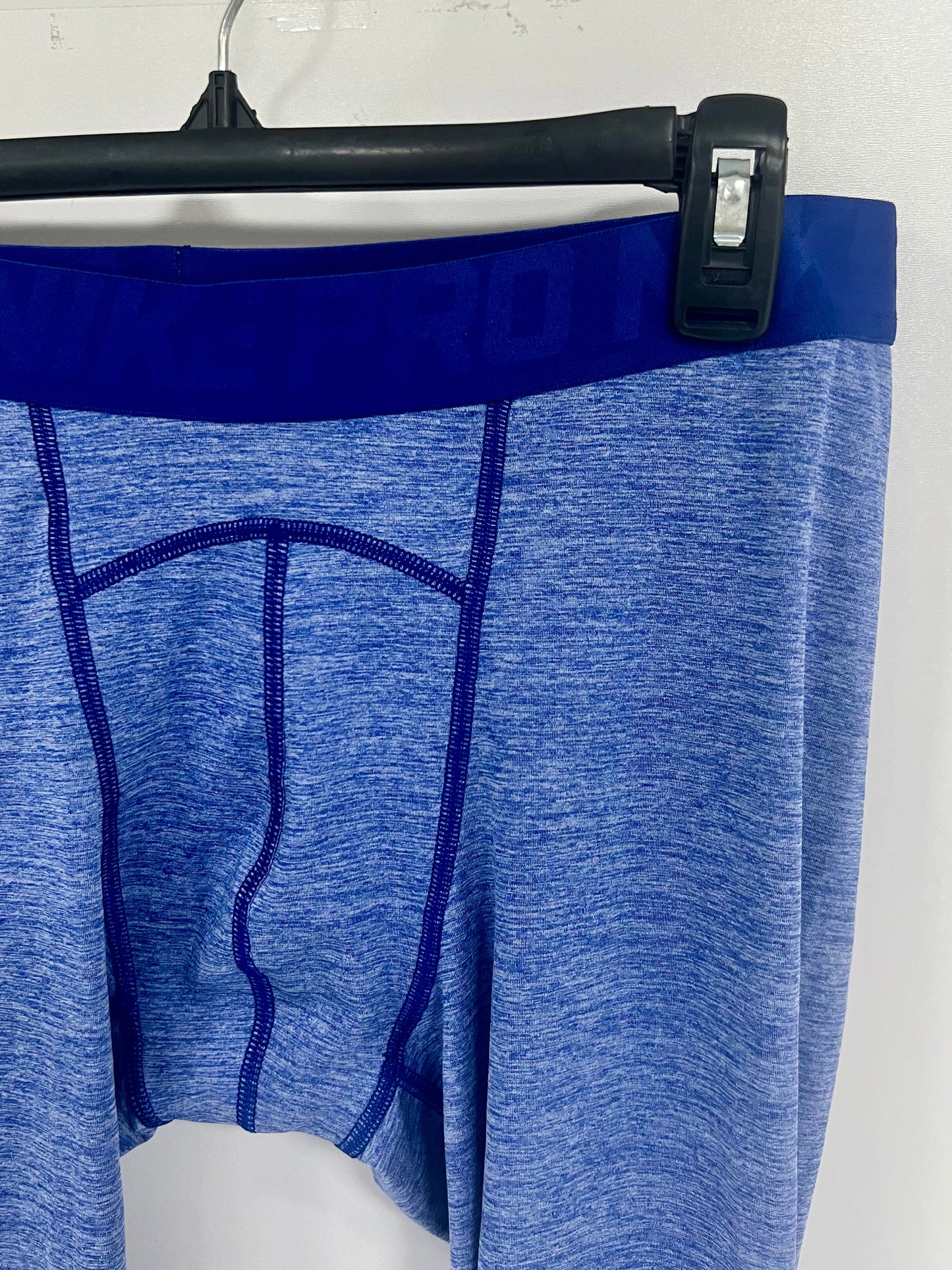 Mallas de entrenamiento licra Nike ✔️ Pro Dri-FIT 3/4 para hombre en Color azul y blanco Talla XL