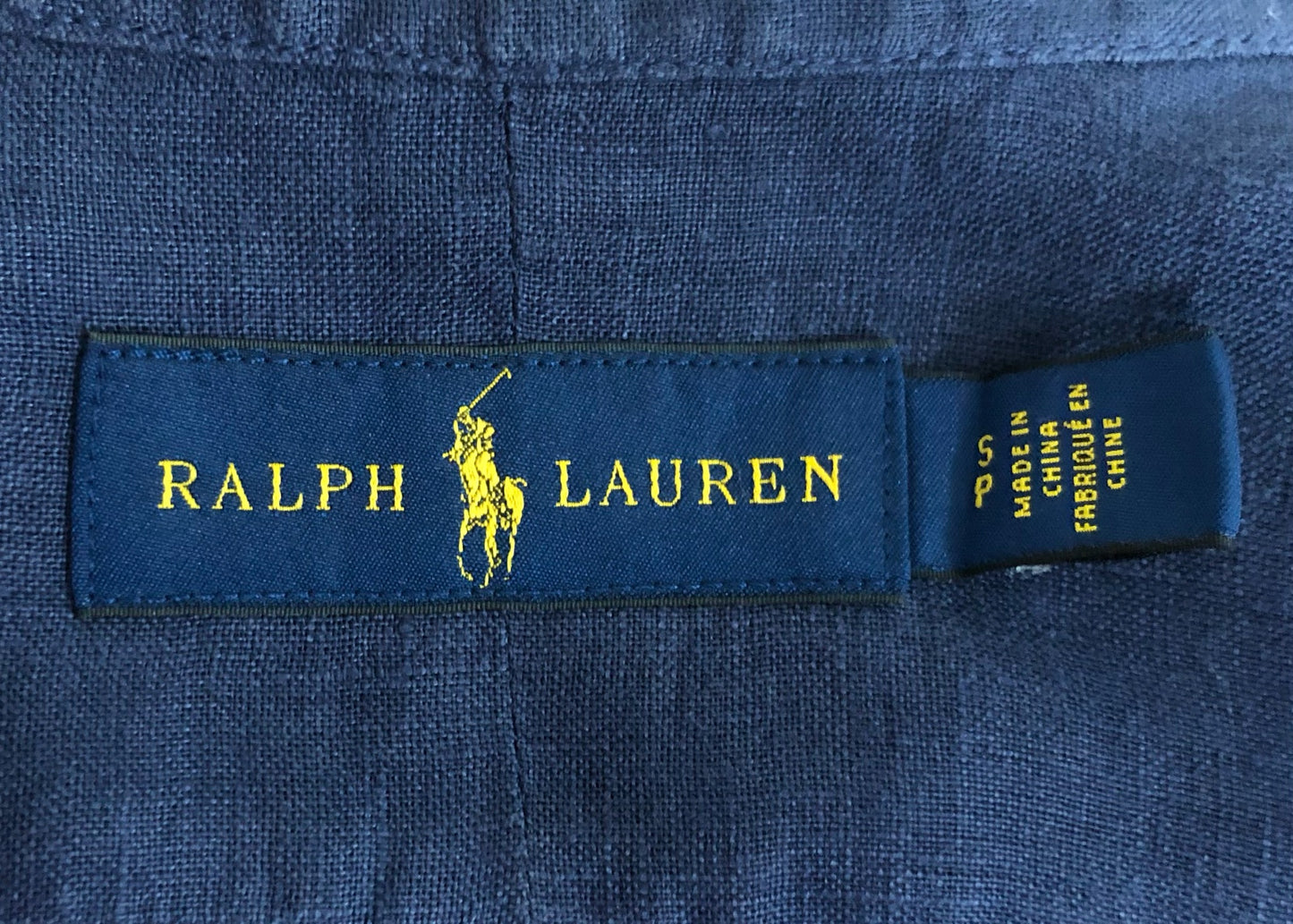 Camisa de botones Polo Ralph Lauren 🏇🏼 De Lino con diseño degradado en color azul, blanco y rojo Talla S Entalle Regular