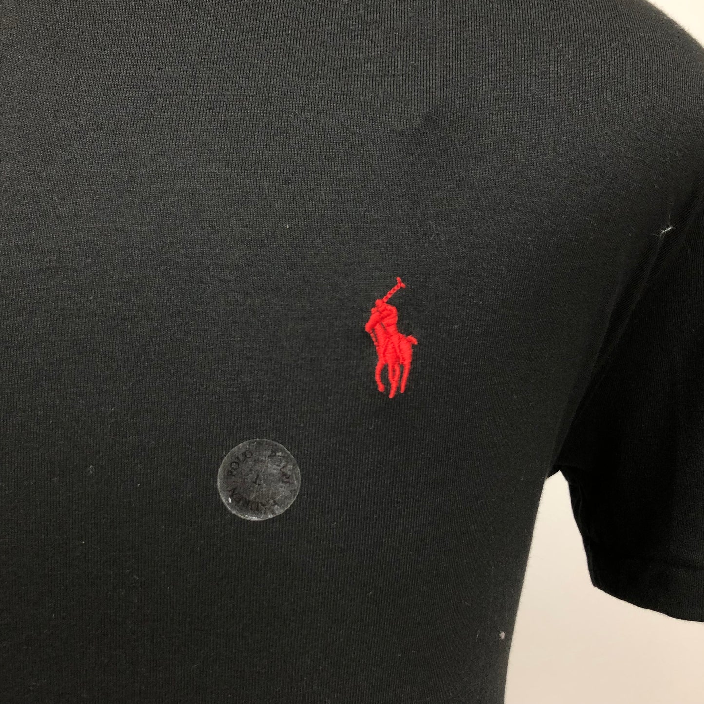 Camiseta cuello redondo Polo Ralph Lauren 🏇🏼 color negro Talla L Entalle Clásico