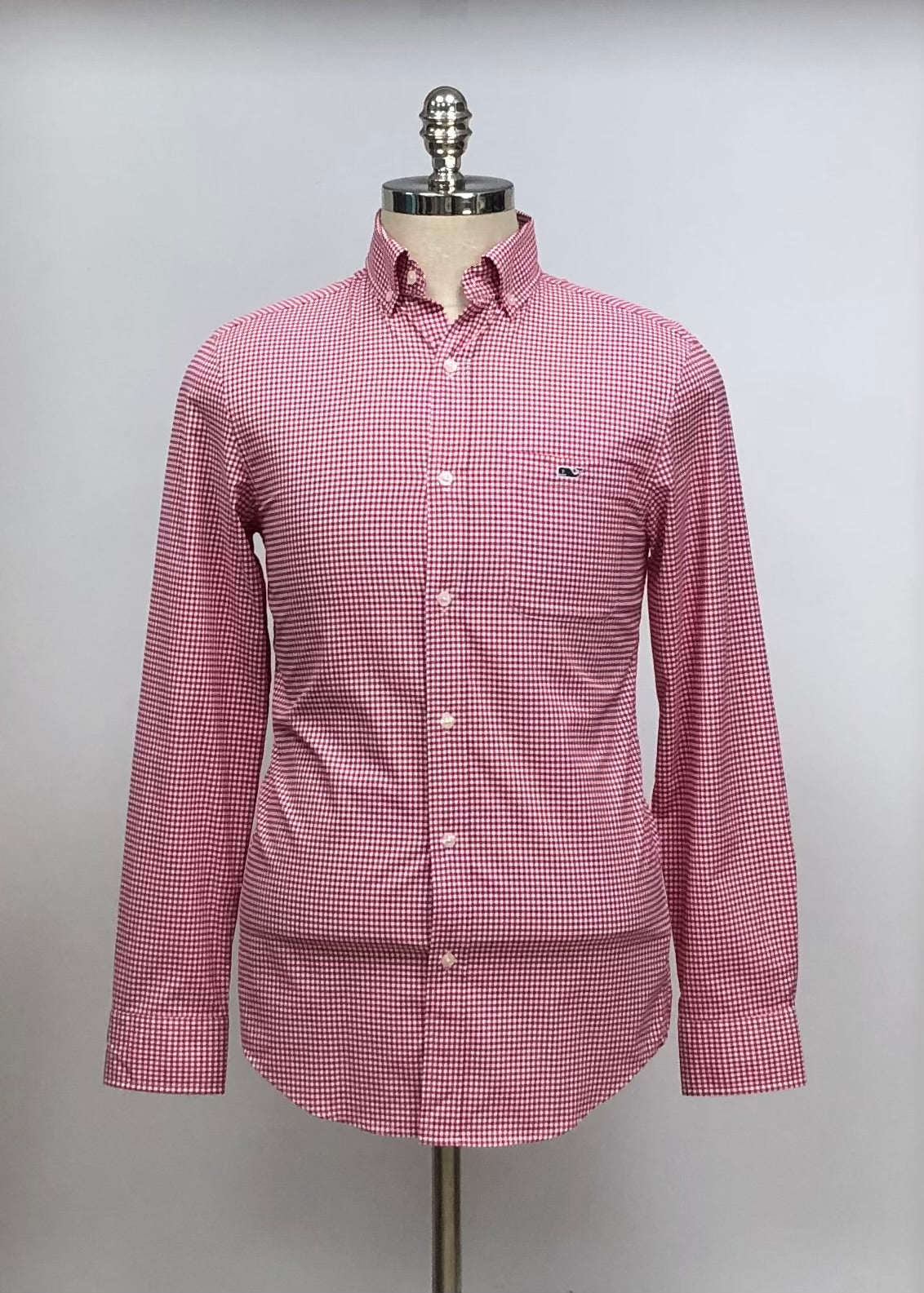 Camisa de botones Vineyard Vines 🐳 Performance con patrón de cuadros en color rojo y blanco Talla XS Entalle Clásico