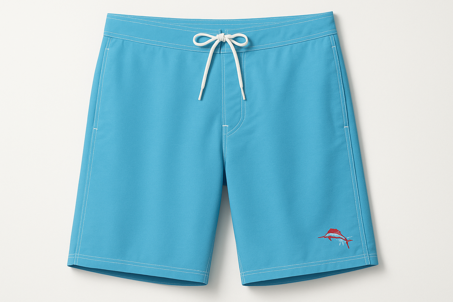 Short de baño Tommy Bahama 🏝 color azul y logo rojo y celeste talla XL