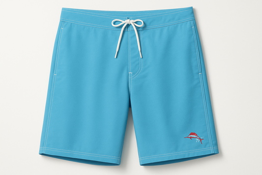 Short de baño Tommy Bahama 🏝 color azul y logo rojo y celeste talla XL