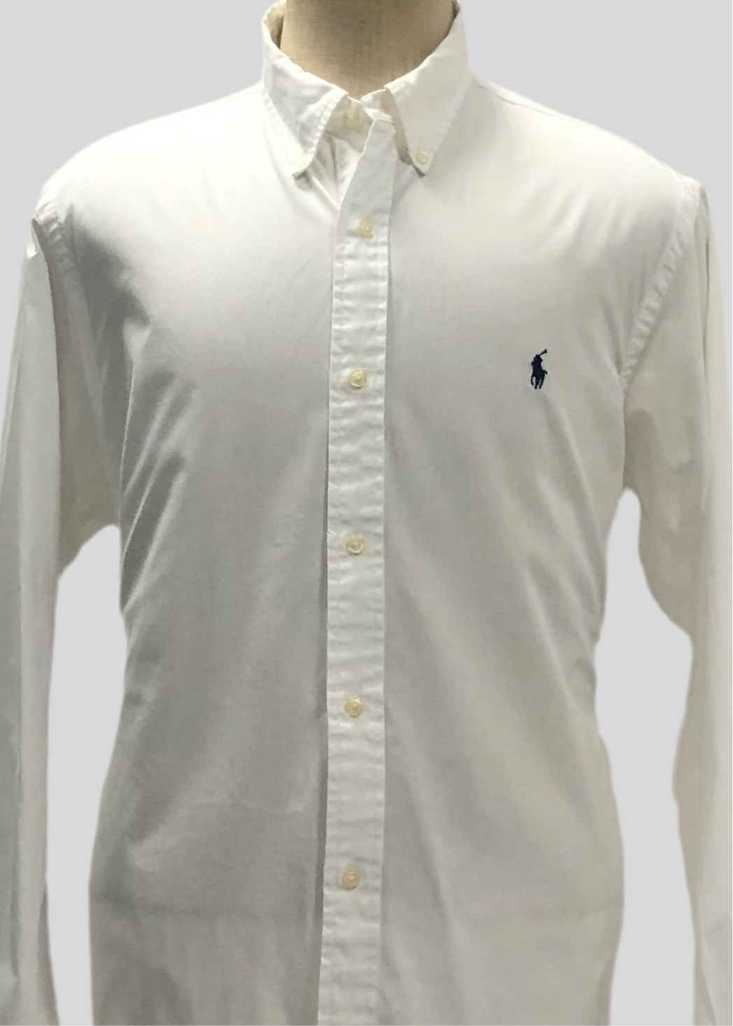 Camisa de botones Polo Ralph Lauren 🏇🏼  en color blanco Talla XL Entalle Regular (ver descripción)