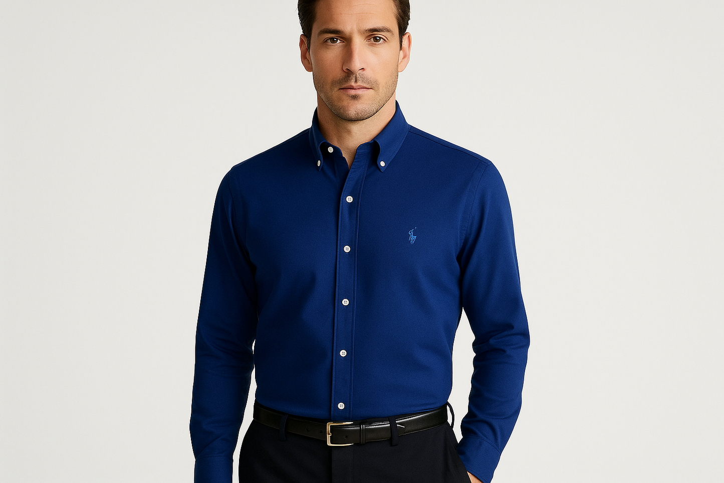 Camisa Polo Ralph Lauren 🏇🏼 con color Azul navy Talla L Entalle Slim Fit