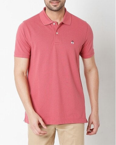 Camiseta Polo Brooks Brothers 🐑 color rosado oscuro Talla M Entalle Slim Fit