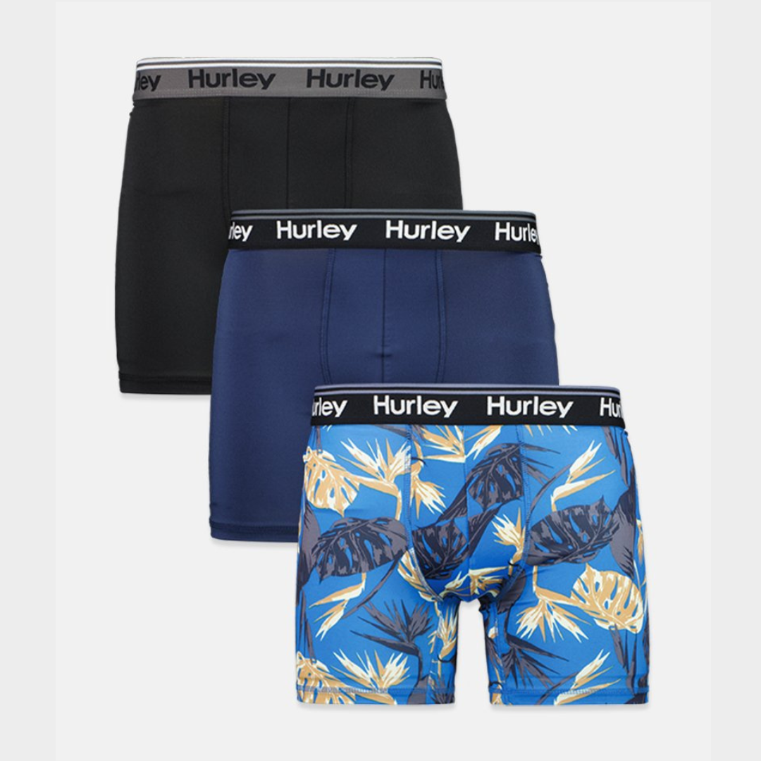 Boxers Briefs Hurley 🏄🏽‍♂️ Tela Performance Color azul navy Talla M