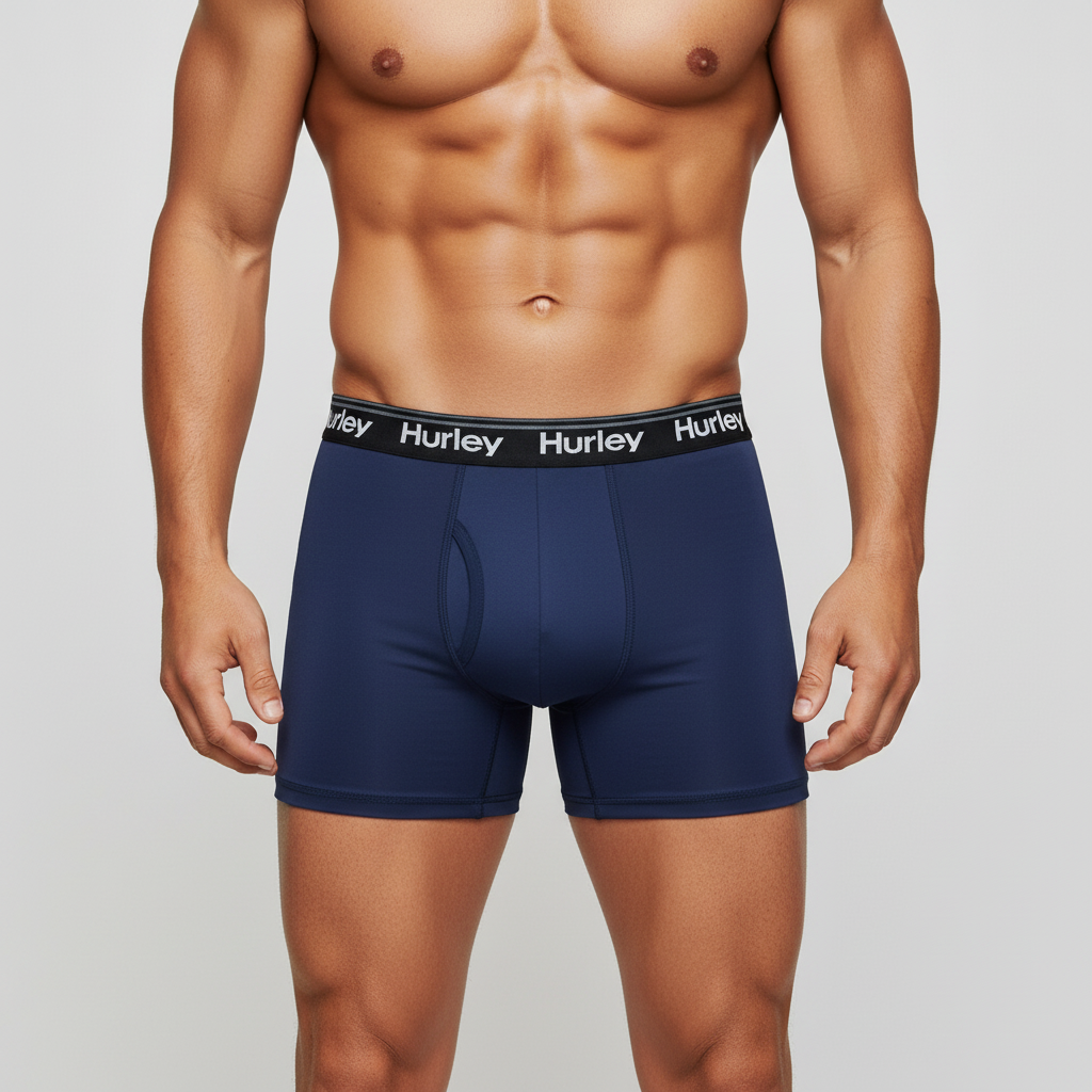 Boxers Briefs Hurley 🏄🏽‍♂️ Tela Performance Color azul navy Talla M