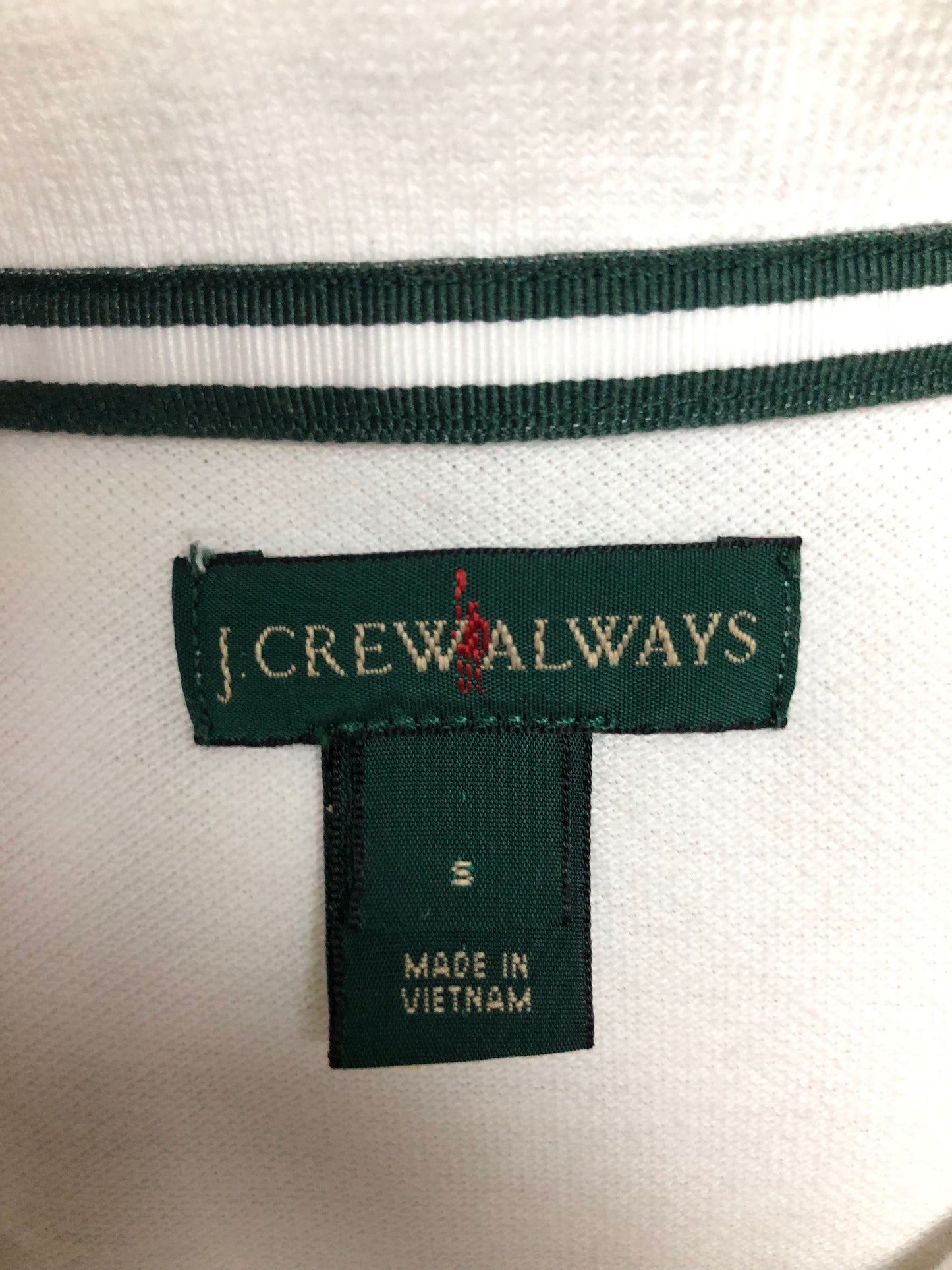 Camiseta Polo marca J.Crew 🇺🇸 color blanco Talla S Entalle Regular ( ver descripción)