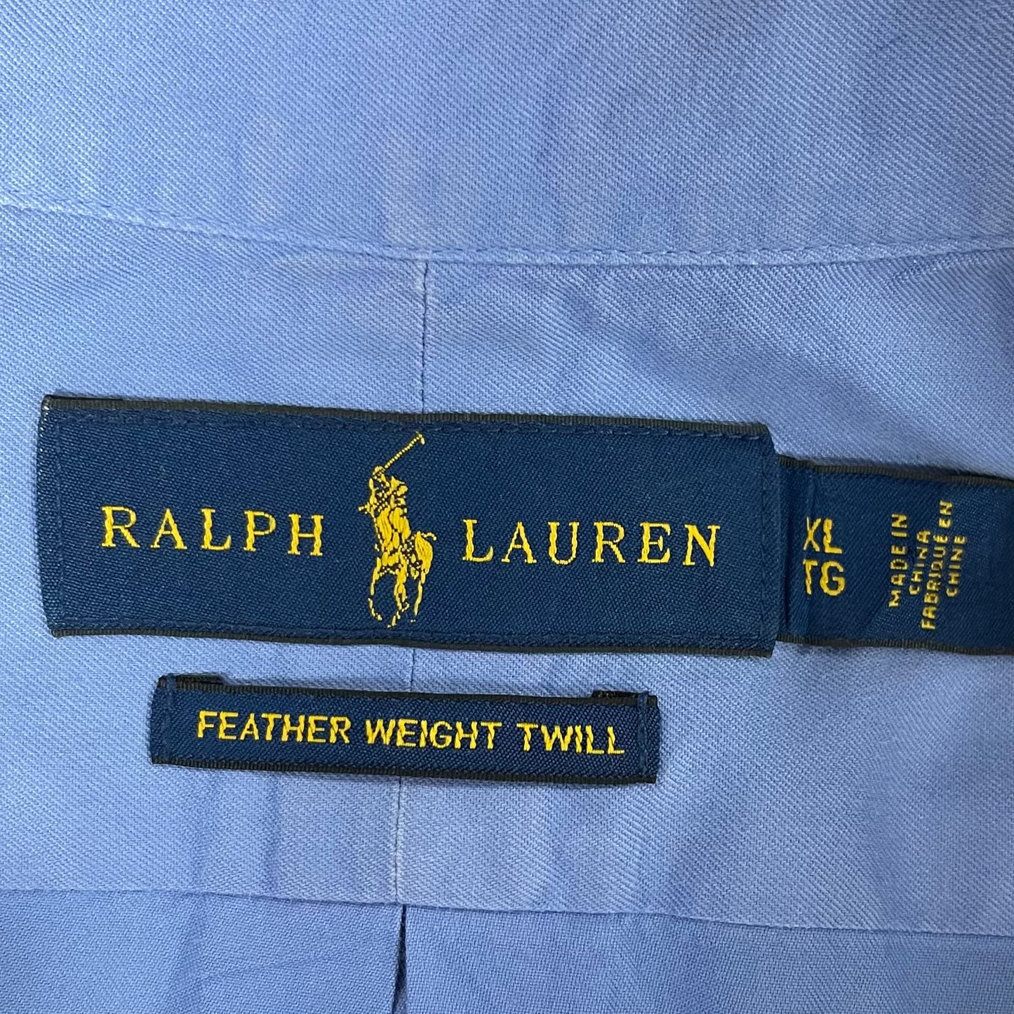 Camisa de botones Polo Ralph Lauren 🏇🏼  en color celeste Talla XL Entalle Regular