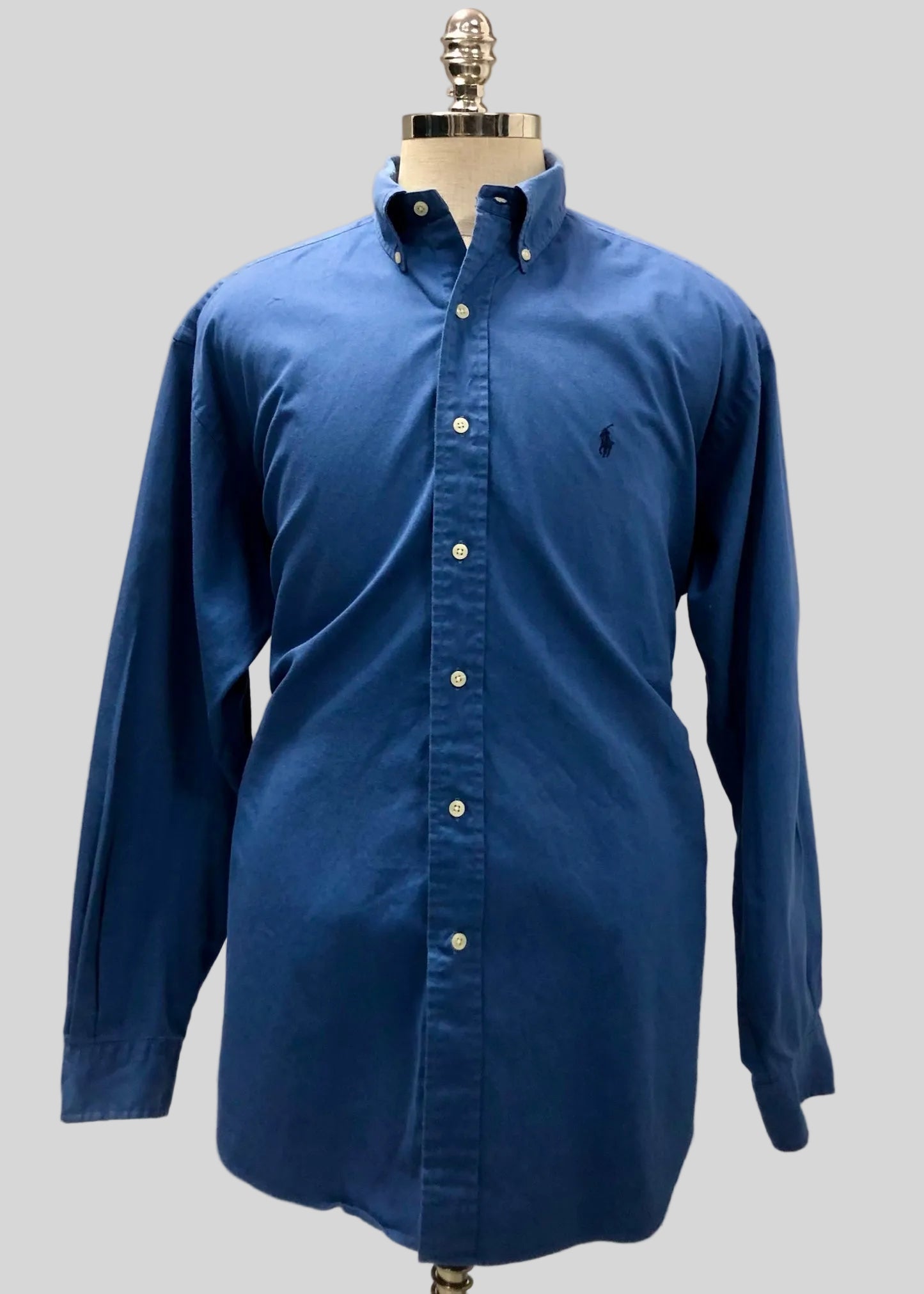 Camisa de botones Polo Ralph Lauren 🏇🏼  en color azul Talla XL Entalle Regular (ver descripción)