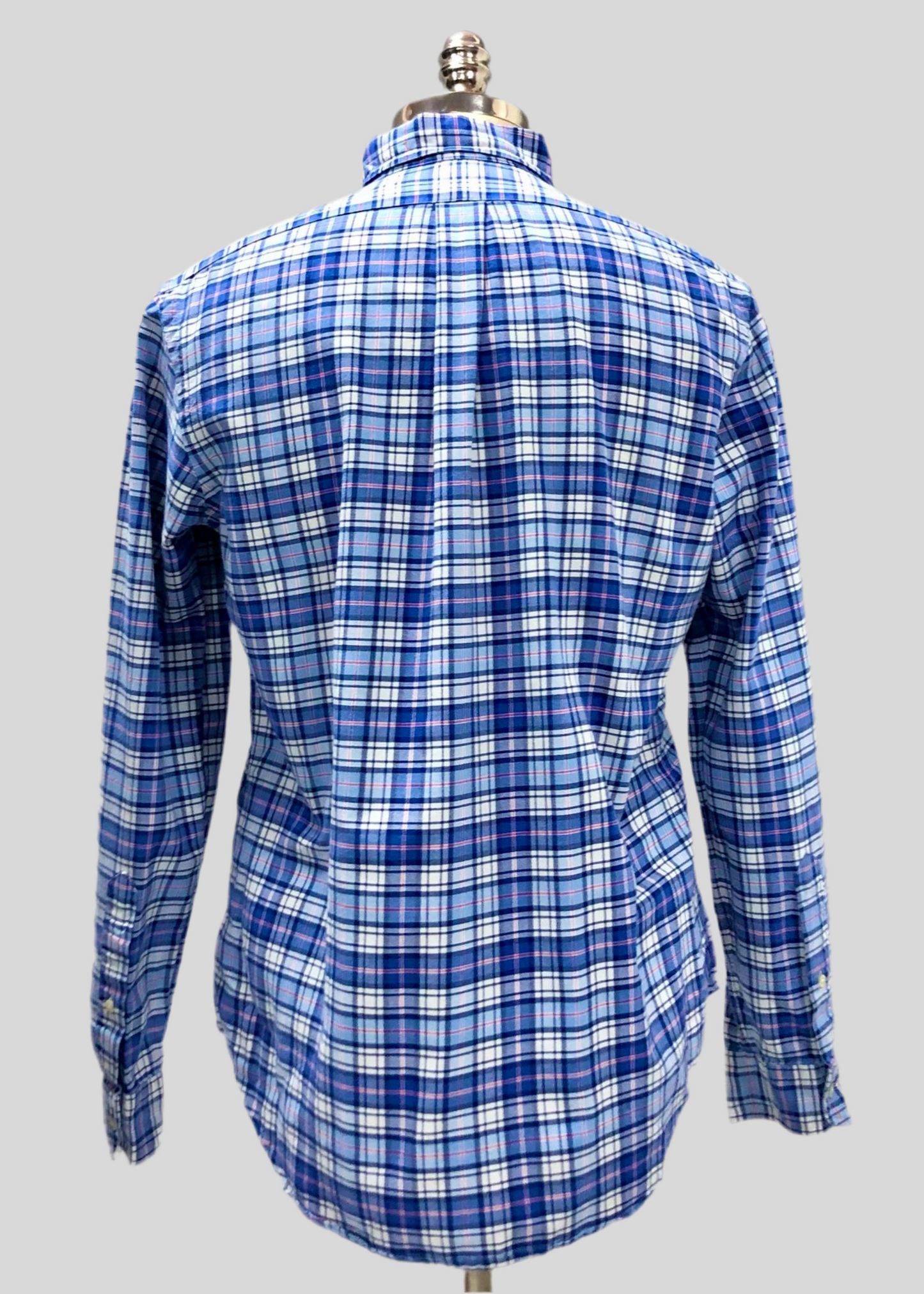 Camisa de botones Polo Ralph Lauren 🏇🏼 de cuadros azul, celeste y blanco Talla M Entalle Regular