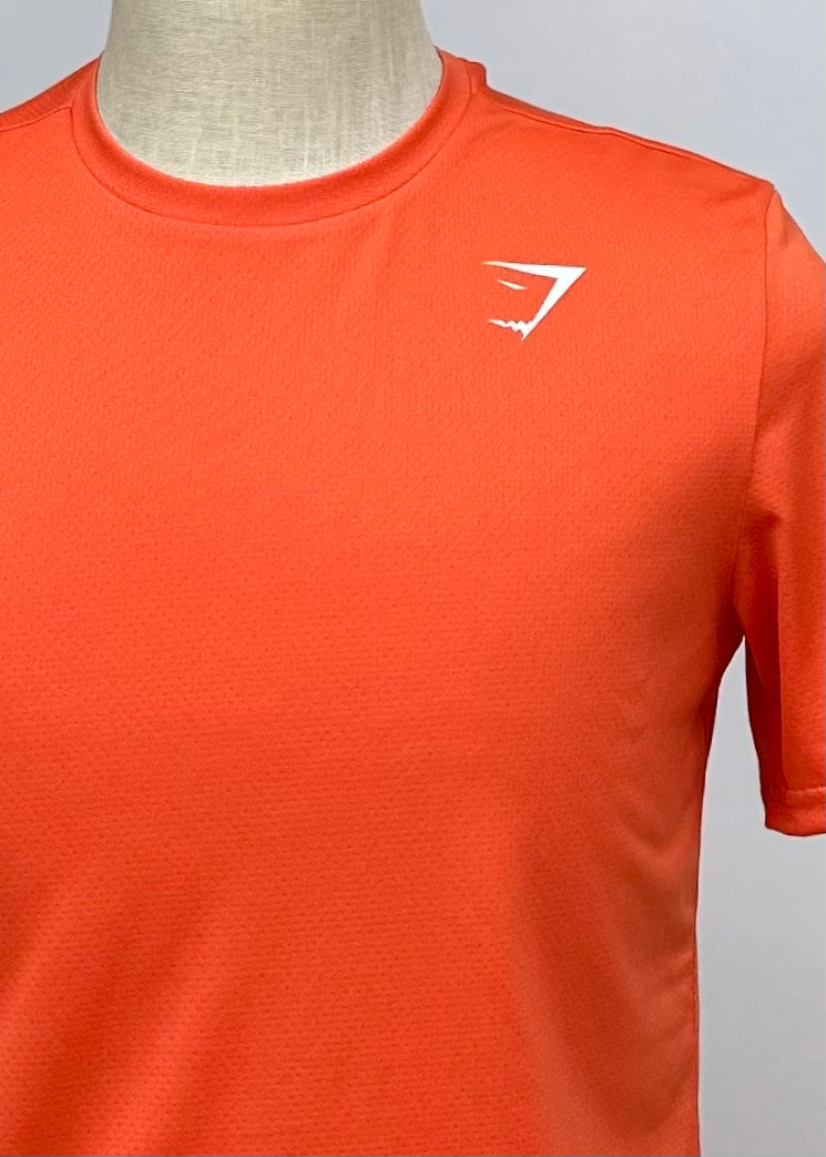 Camiseta de entrenamiento cuello redondo Gymshark 🏋🏽 color naranja manga corta Talla M