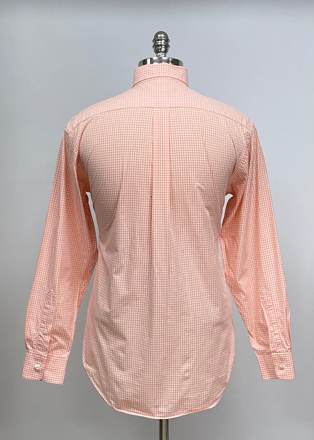 Camisa de botones Vineyard Vines 🐳 de cuadros en color naranja claro y blanco Talla M Entalle Regular