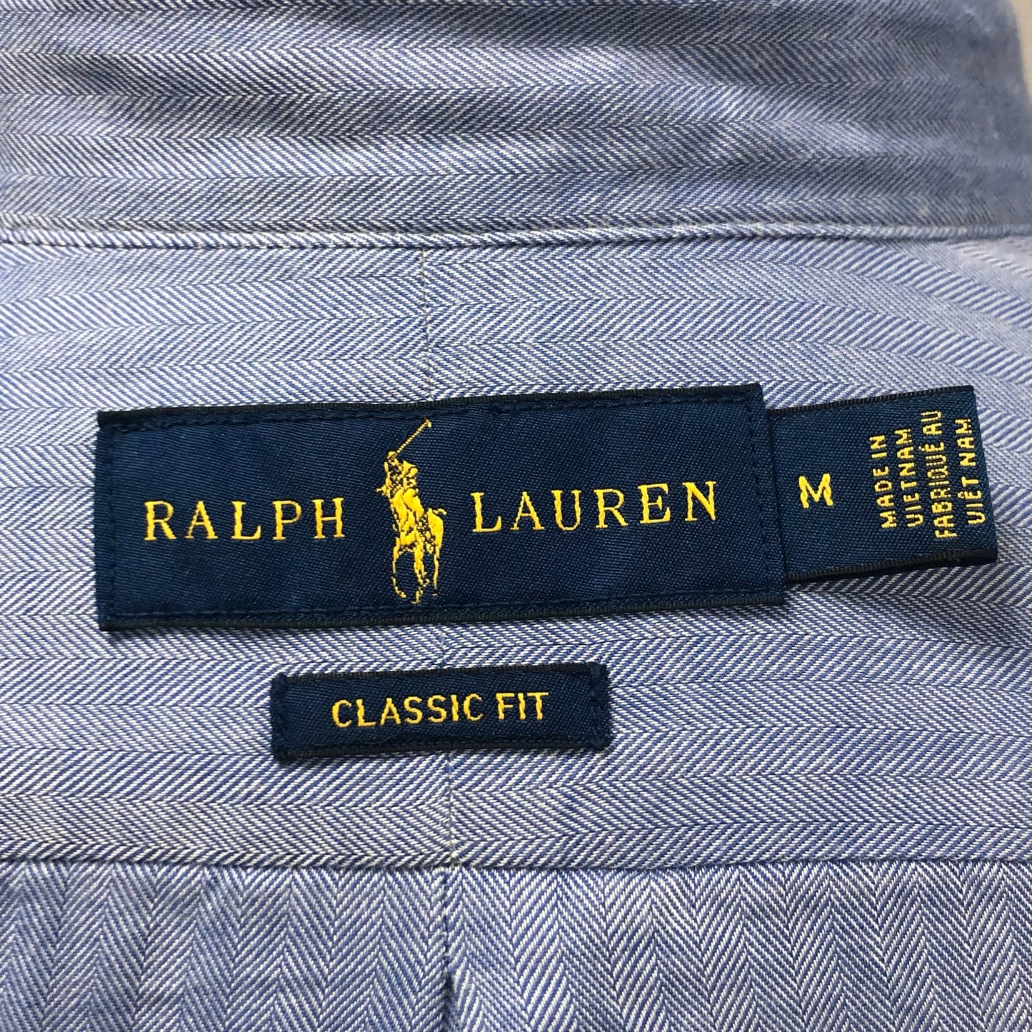 Camisa de botones Polo Ralph Lauren 🏇🏼 con finas rayas en color azul Talla M Entalle Clásico
