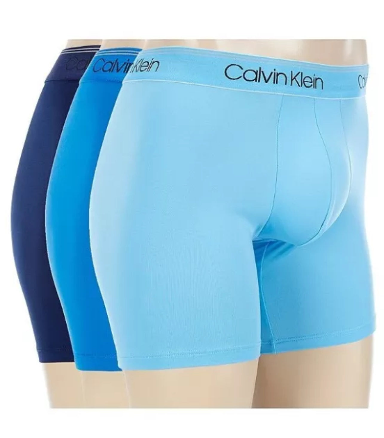 Paquete de 3 Calzoncillos tipo Boxer Calvin Klein de Microfibra Stretch - Tela ligera en Talla XXL