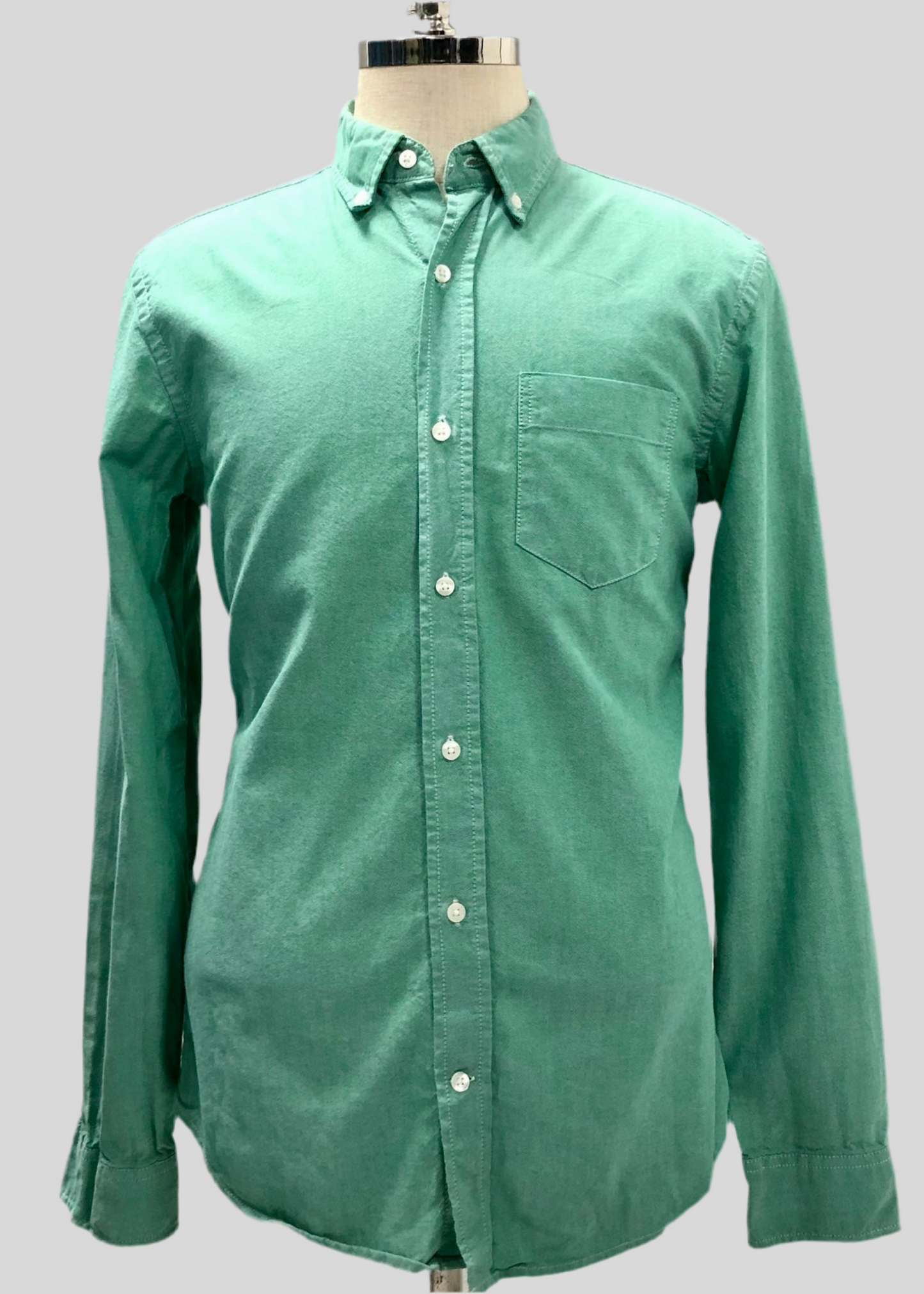 Camisa de botones GAP Oxford color verde Talla M Entalle Slim Fit