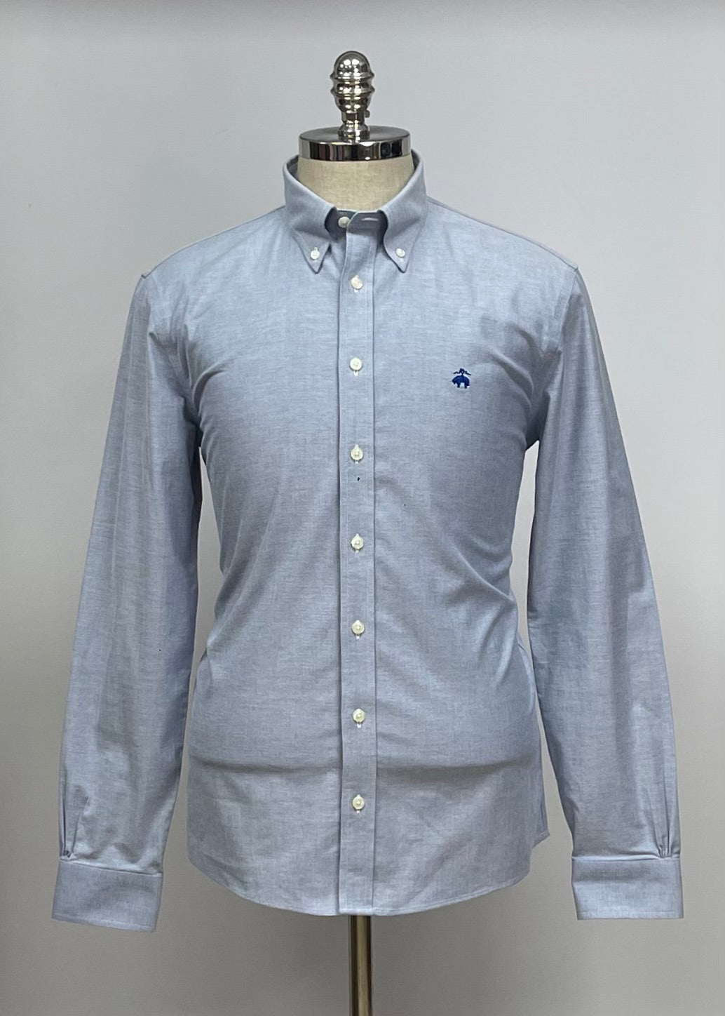 Camisa Brooks Brothers 🐑 color celeste claro tornasol Talla M Entalle Slim Fit