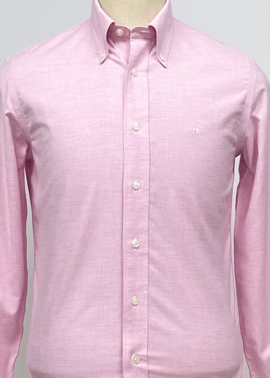 Camisa Brooks Brothers 🐑 Oxford color rosado Talla Small Entalle Regular