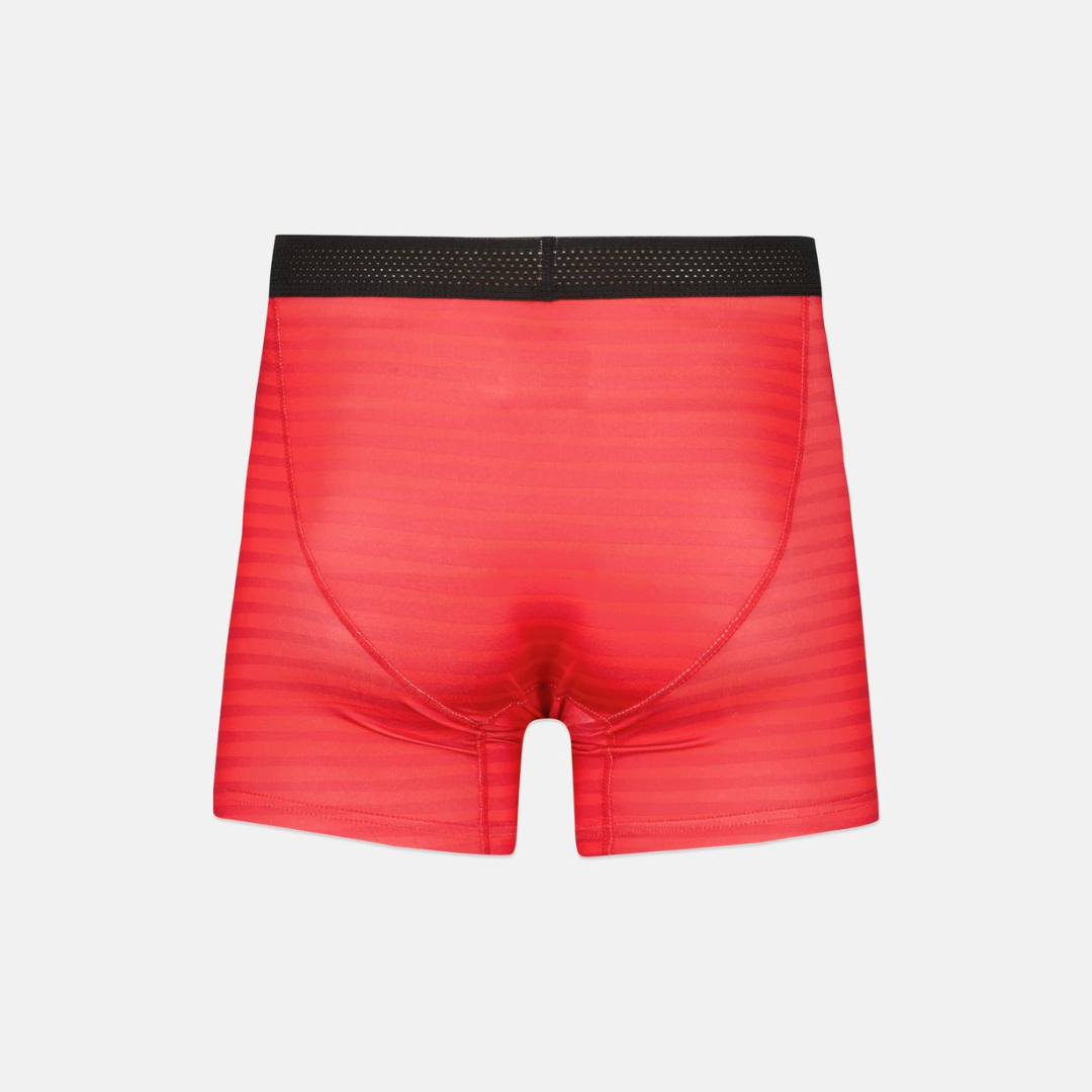 Combo de 3 Boxers Briefs Reebok Tela Performance en color negro, gris y rojo Talla 2XL y 3XL