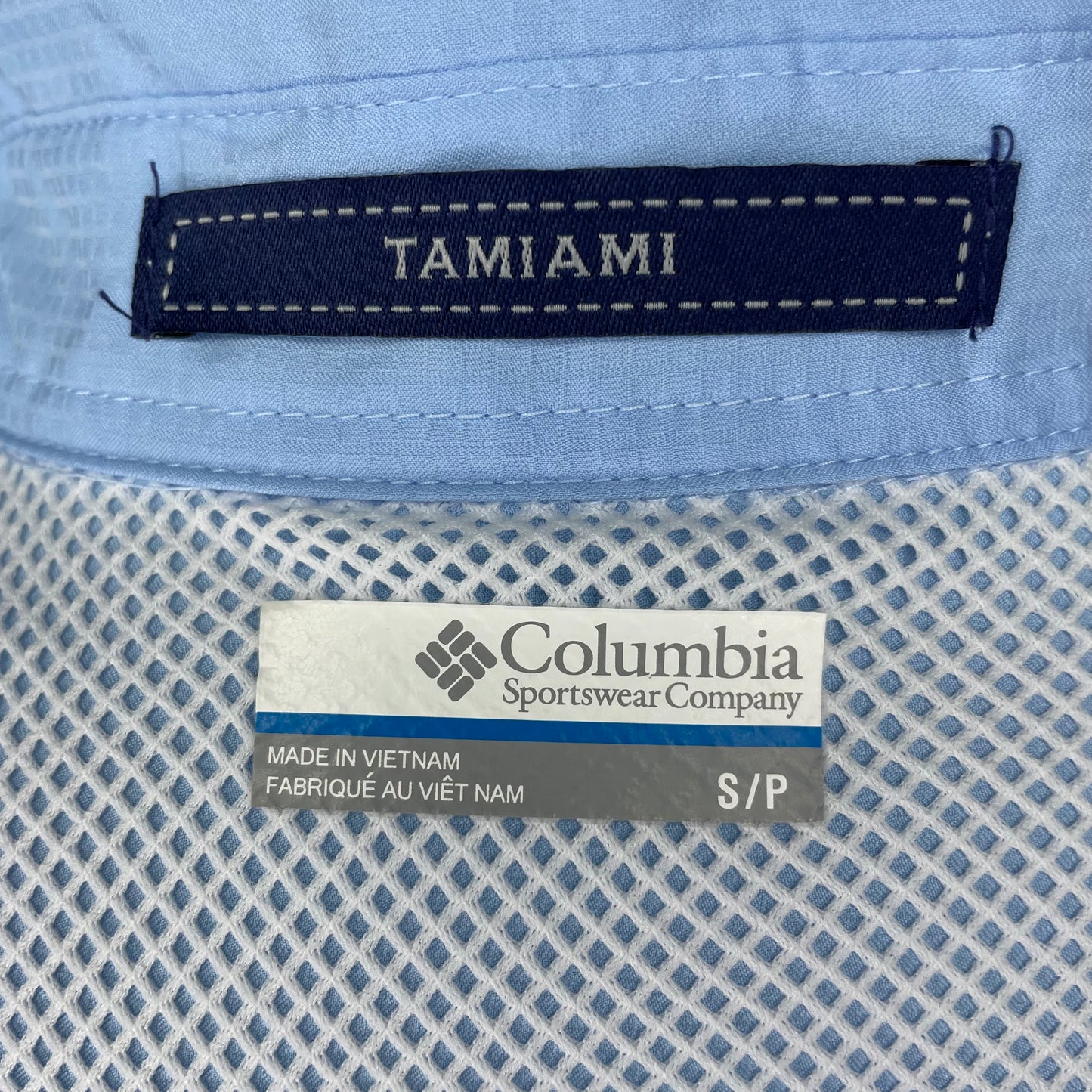 Camisa Columbia 🔹color Celeste con Omni Shade Manga larga Talla S