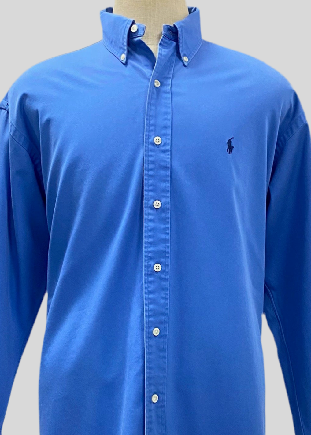 Camisa de botones Polo Ralph Lauren 🏇🏼 en color azul Talla XL Entalle Regular