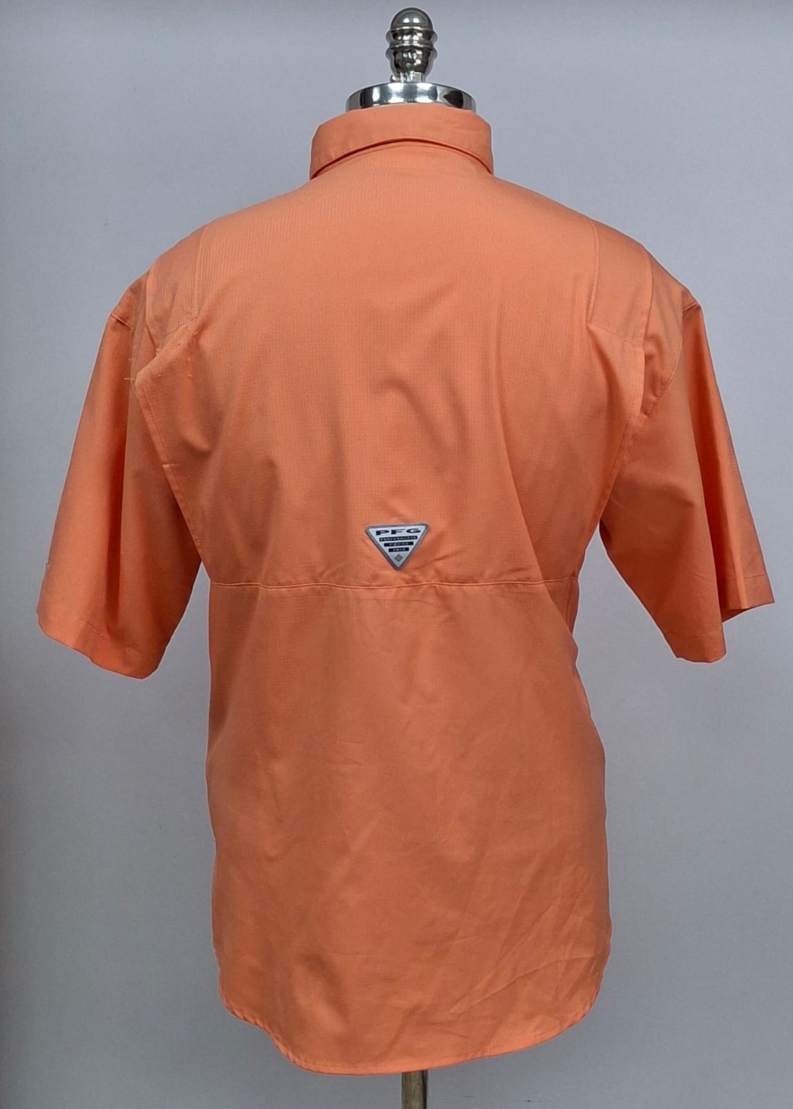 Camisa Columbia 🔹color naranja con Omni Shade Manga corta Talla M (ver descripción)