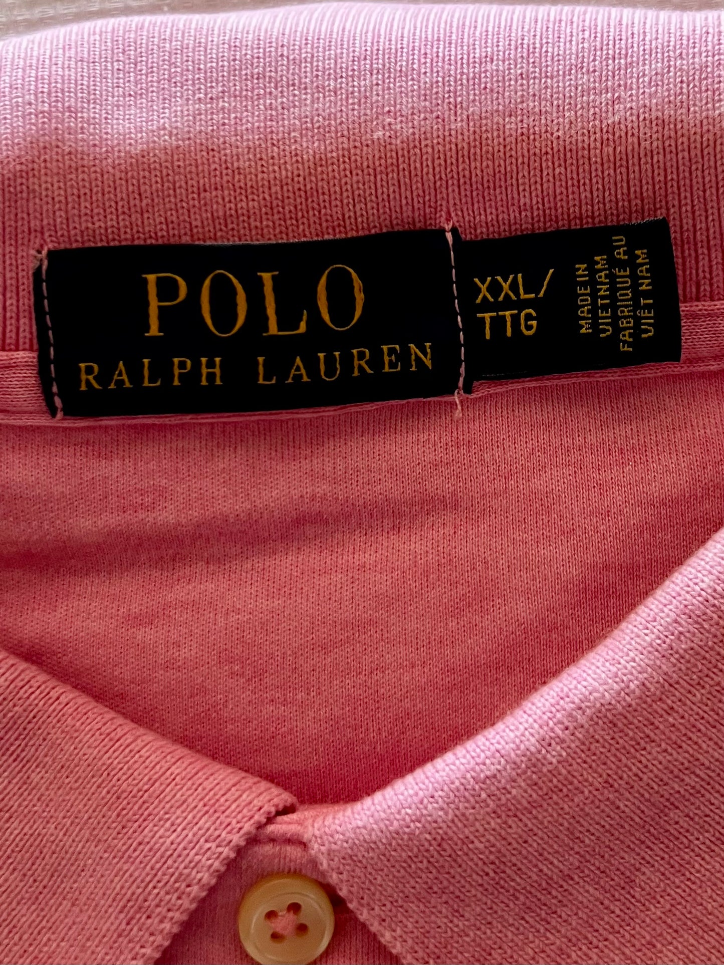 Camiseta Polo Ralph Lauren 🏇🏼 color rosado Talla XXL Entalle Regular