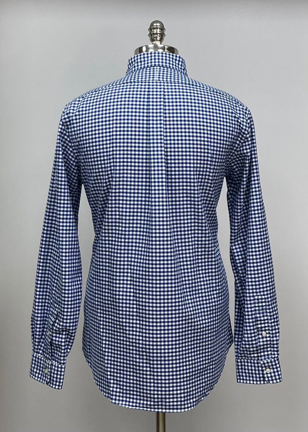 Camisa Polo Ralph Lauren 🏇🏼 con patron de cuadros gingham azul y blanco Talla L Entalle Clásico