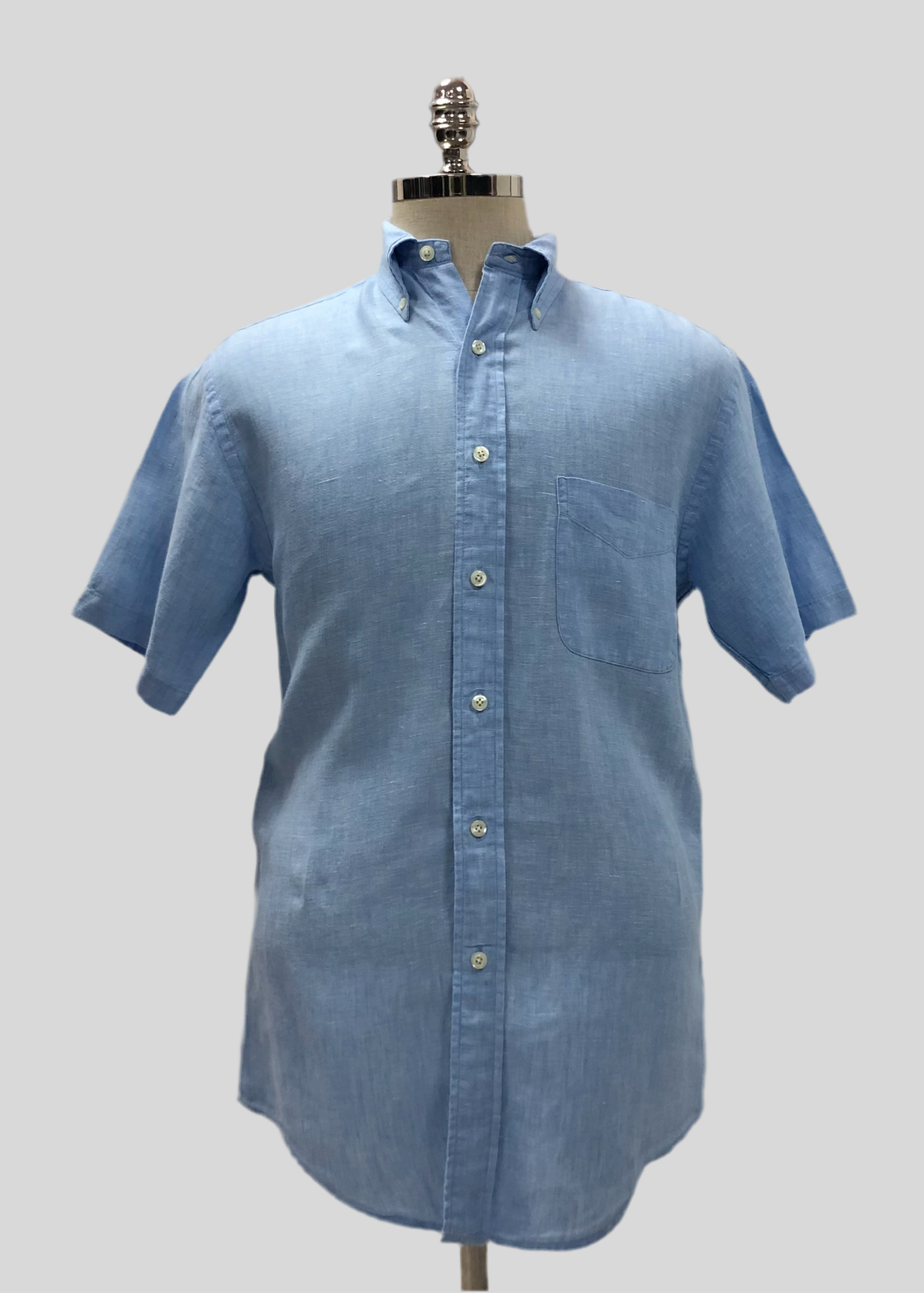 Camisa Brooks Brothers 🐑 De lino color celeste Talla M Entalle Regular