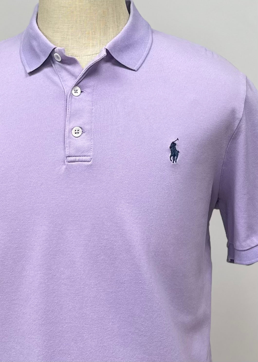 Camiseta Polo Ralph Lauren 🏇🏼 color Lila Talla L Entalle Regular