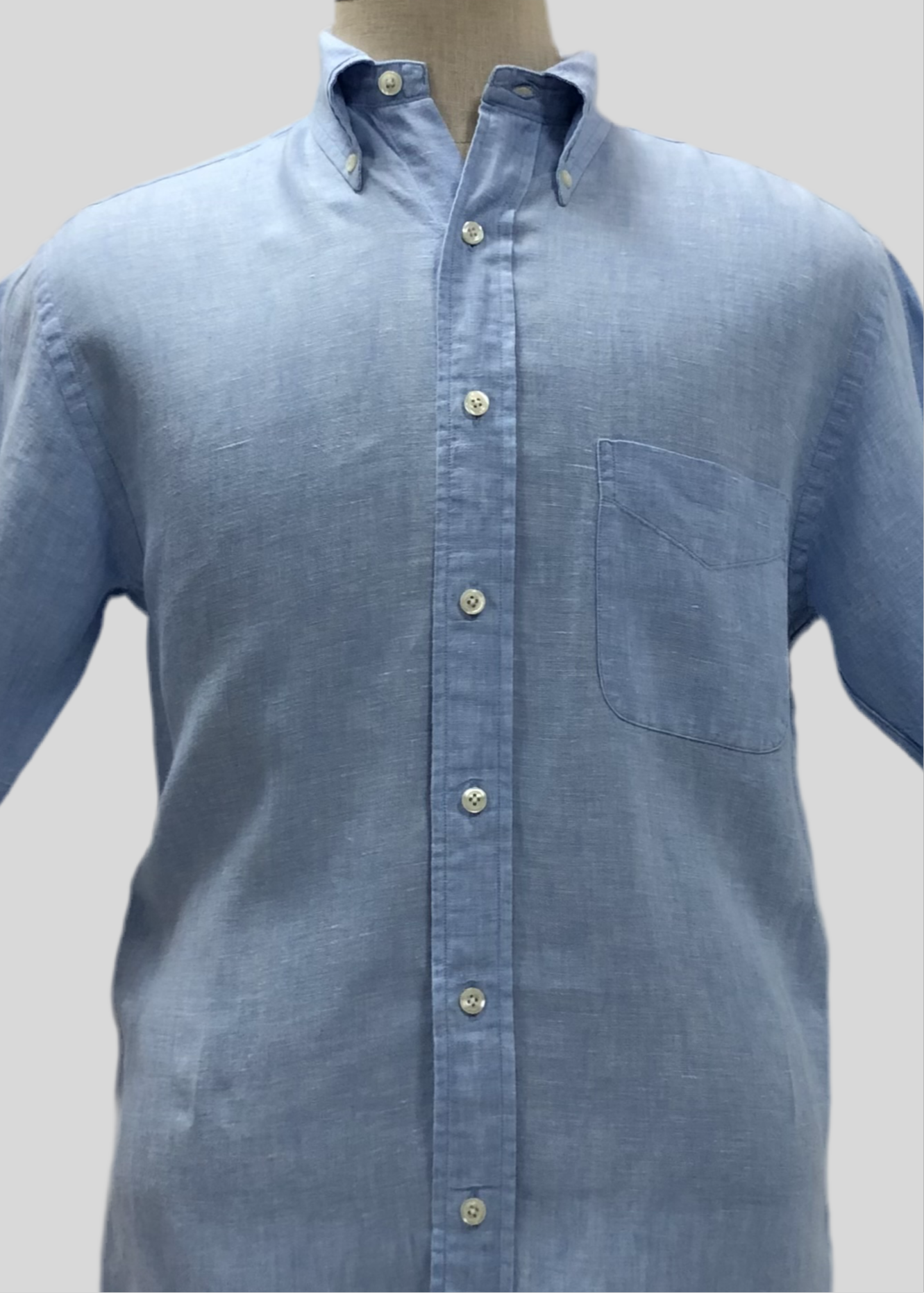Camisa Brooks Brothers 🐑 De lino color celeste Talla M Entalle Regular
