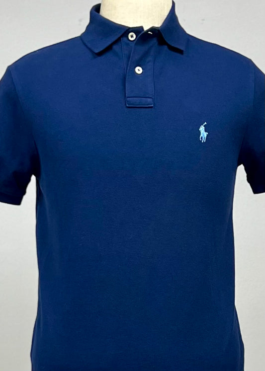 Camiseta Polo Ralph Lauren 🏇🏼 color azul oscuro Talla M Entalle Custom Slim Fit