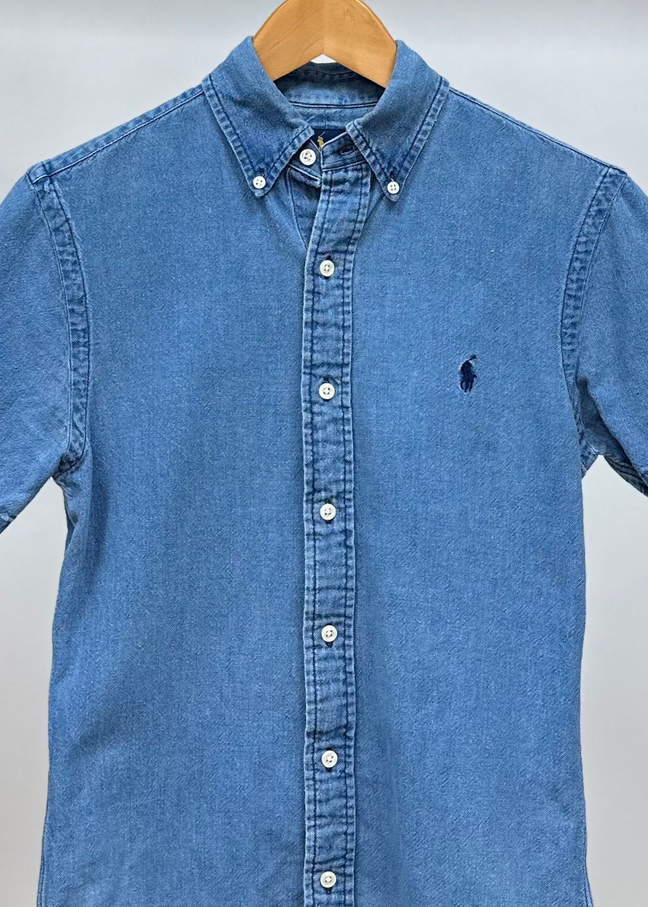 Camisa de botones Polo Ralph Lauren 🏇🏼 de jeans en color azul oscuro Talla XS Entalle Slim Fit