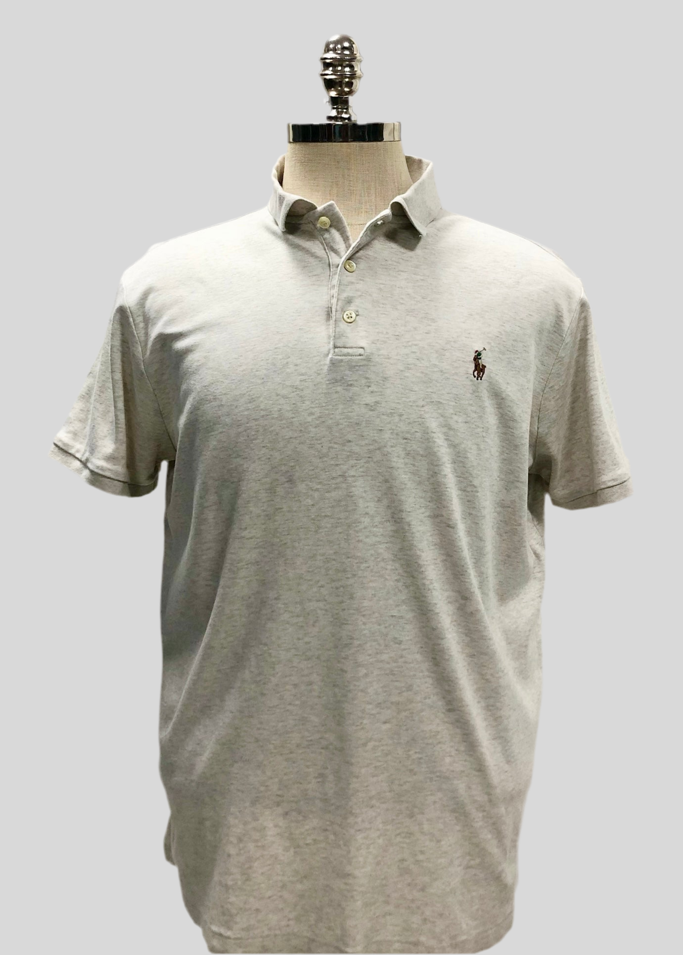 Camiseta Polo Ralph Lauren 🏇🏼 color crema Talla XL Entalle Custom Slim Fit