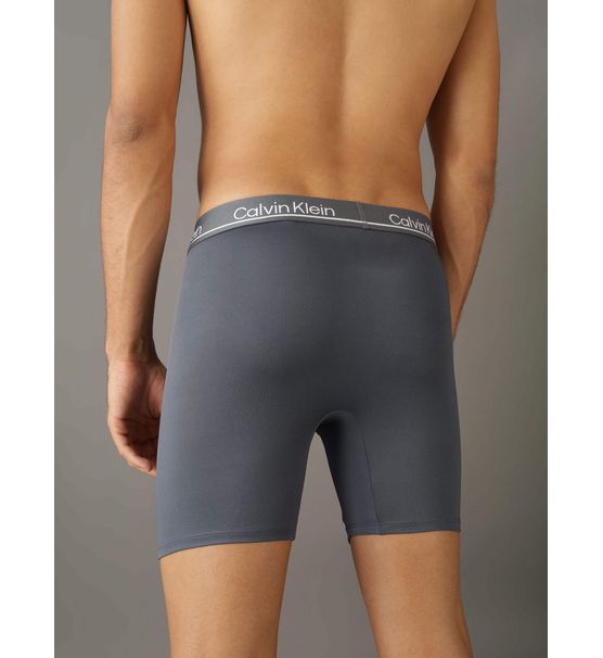 Boxer Briefs Calvin Klein de Microfibra - Tela ligera en color gris en Talla L