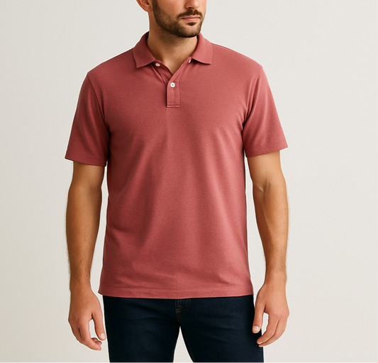 Camiseta Polo G.H. Bass 🇺🇸 color rosado claro Talla L Entalle Regular