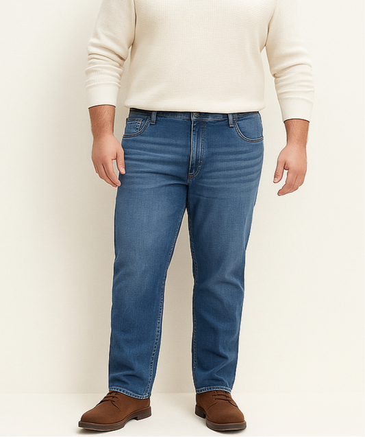 Pantalon jeans Calvin Klein 🇺🇸 color azul con prelavado Talla 40x30 Corte Regular