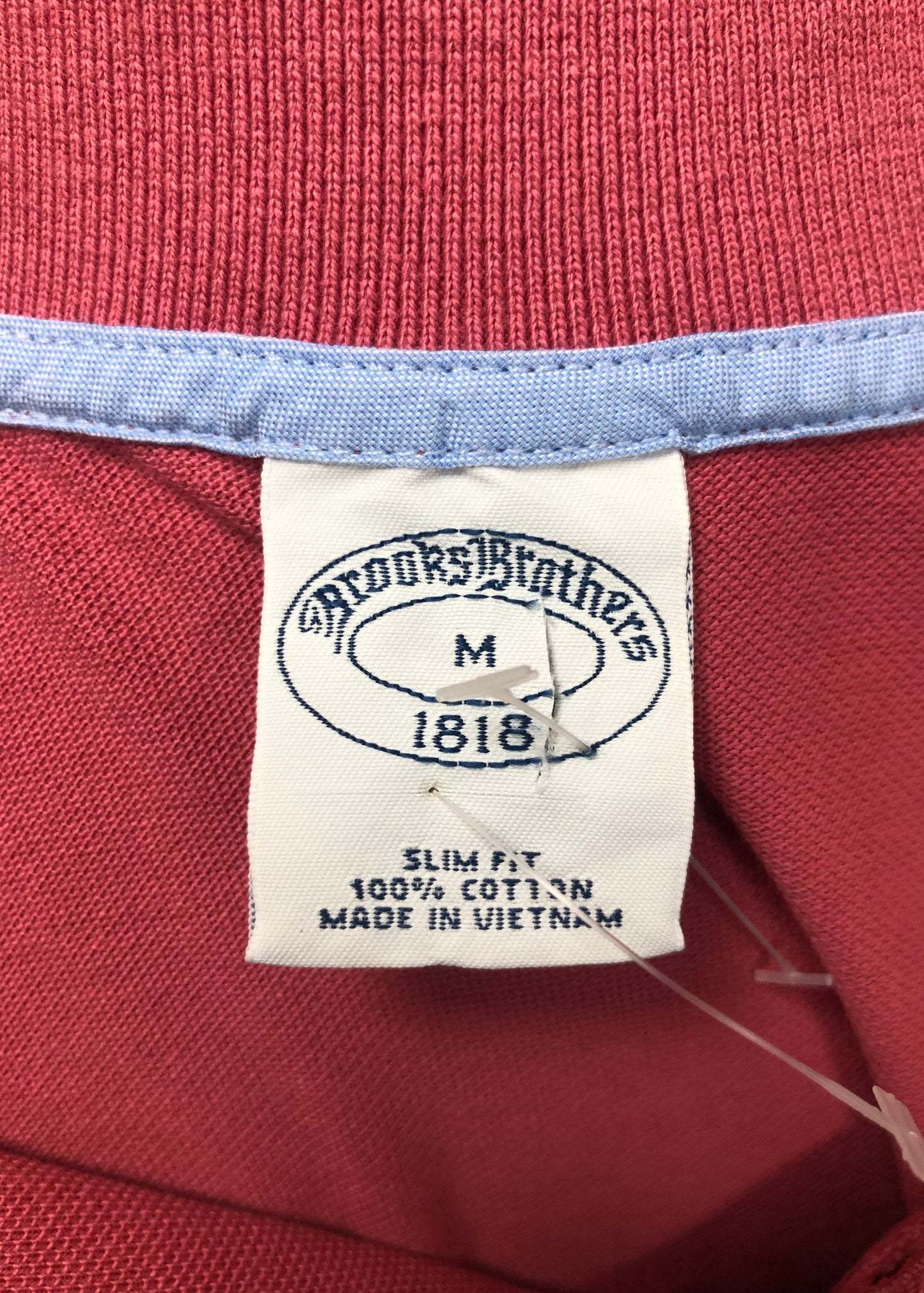 Camiseta Polo Brooks Brothers 🐑 color rosado oscuro Talla M Entalle Slim Fit