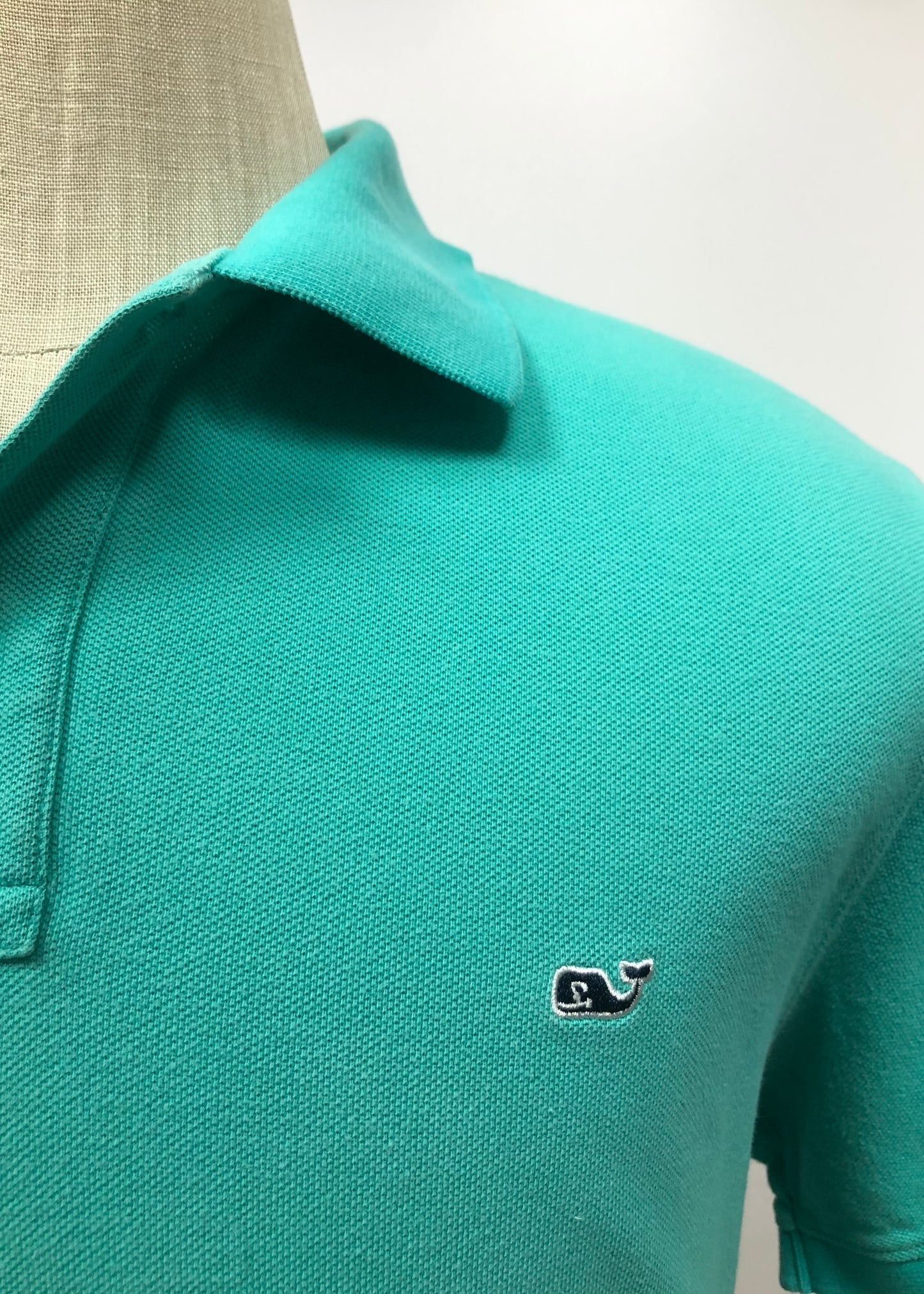 Camiseta Polo Vineyard Vines 🐳 color turquesa Talla L Entalle Clásico