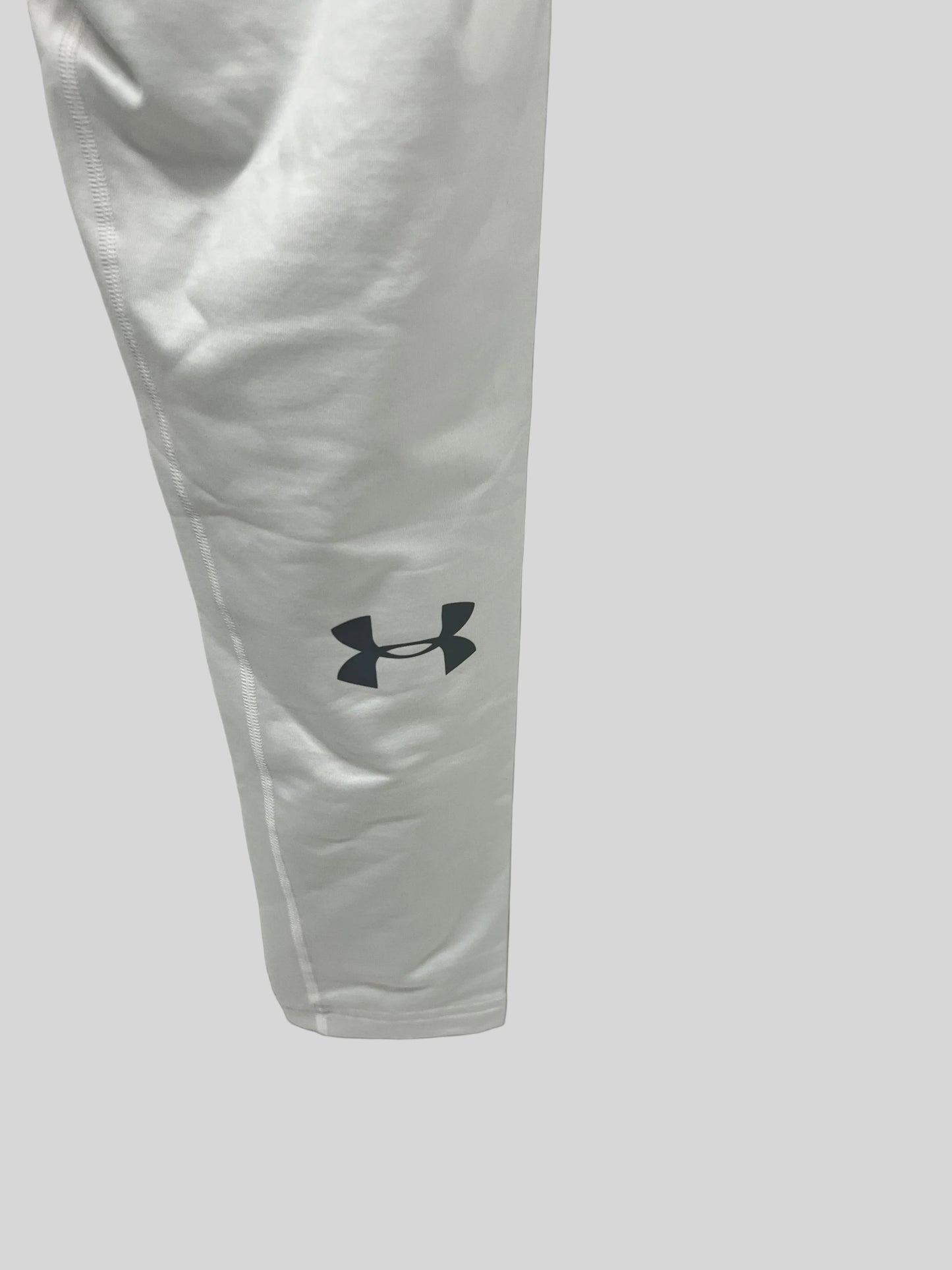 Mallas de entrenamiento Under Armour 🏋🏽 Pro Dri-FIT para hombre en Color blanco y cintura gris Talla XXL
