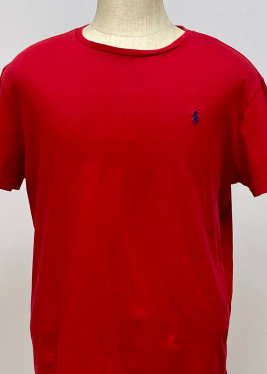 Camiseta cuello redondo Polo Ralph Lauren 🏇🏼 color rojo Talla L Entalle Regular