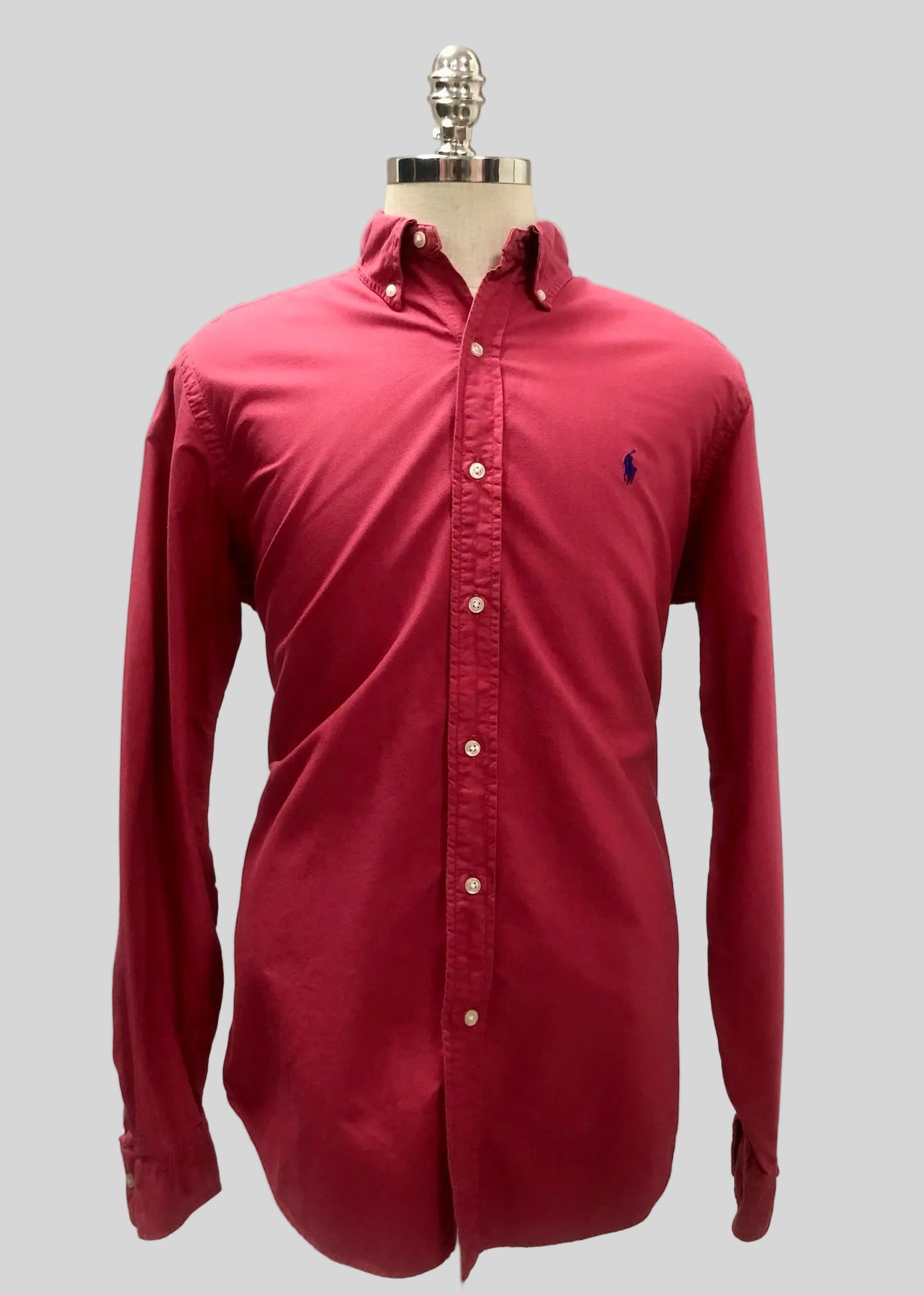 Camisa de botones Polo Ralph Lauren 🏇🏼 color rosado magenta Talla L Entalle Regular
